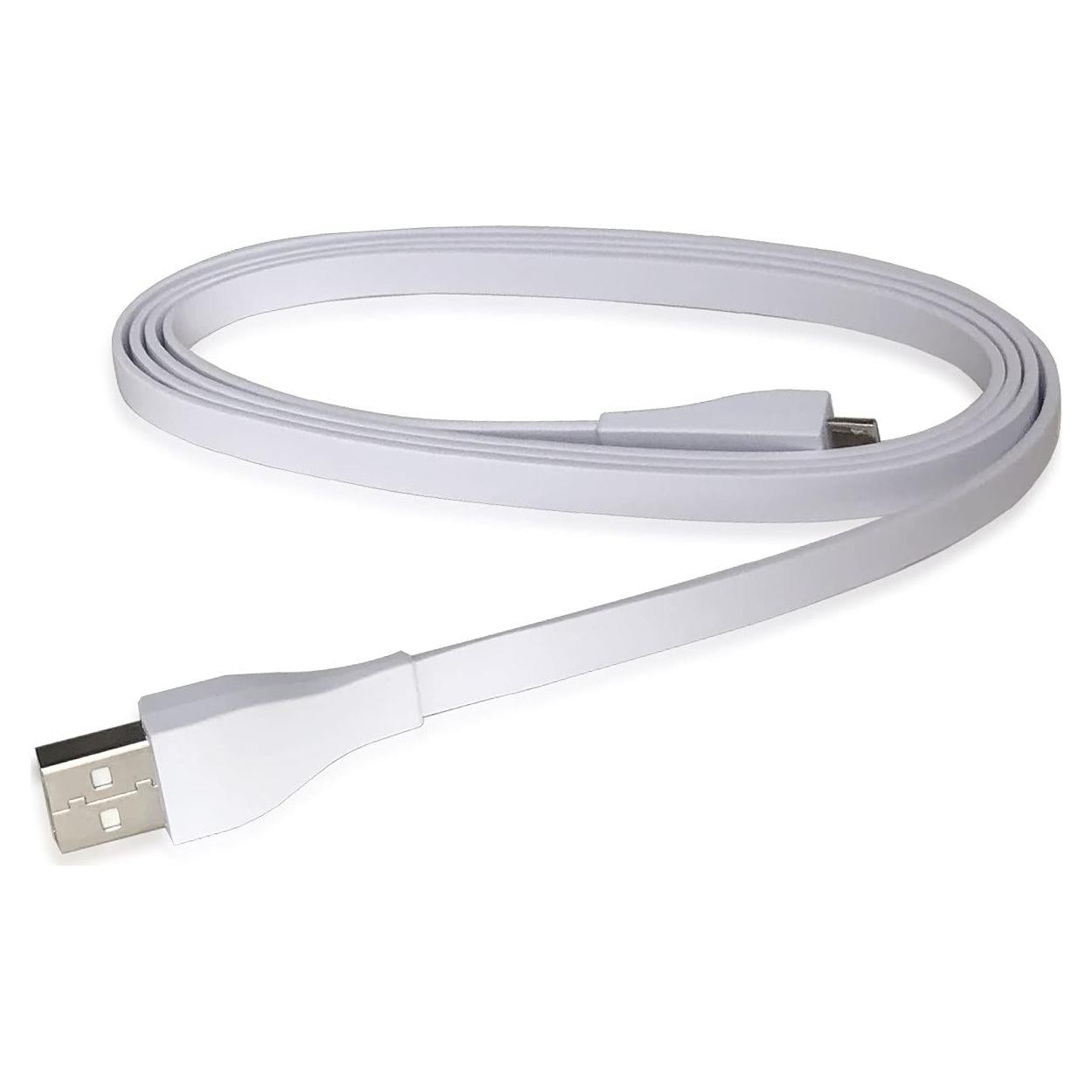 Cable de Carga USB QJYTH 1.2m para Logitech UE Boom Blanco