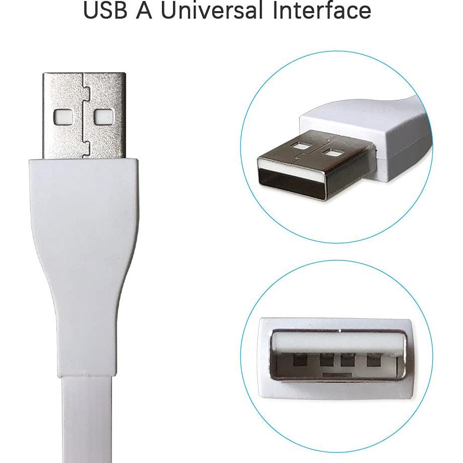 Cable de Carga USB QJYTH 1.2m para Logitech UE Boom Blanco