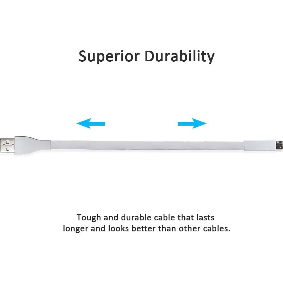 Cable de Carga USB QJYTH 1.2m para Logitech UE Boom Blanco