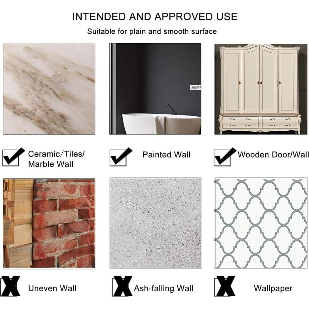 Espejos Adhesivos Hexagonales MCLEULLA 12 Pcs 10 cm Oro