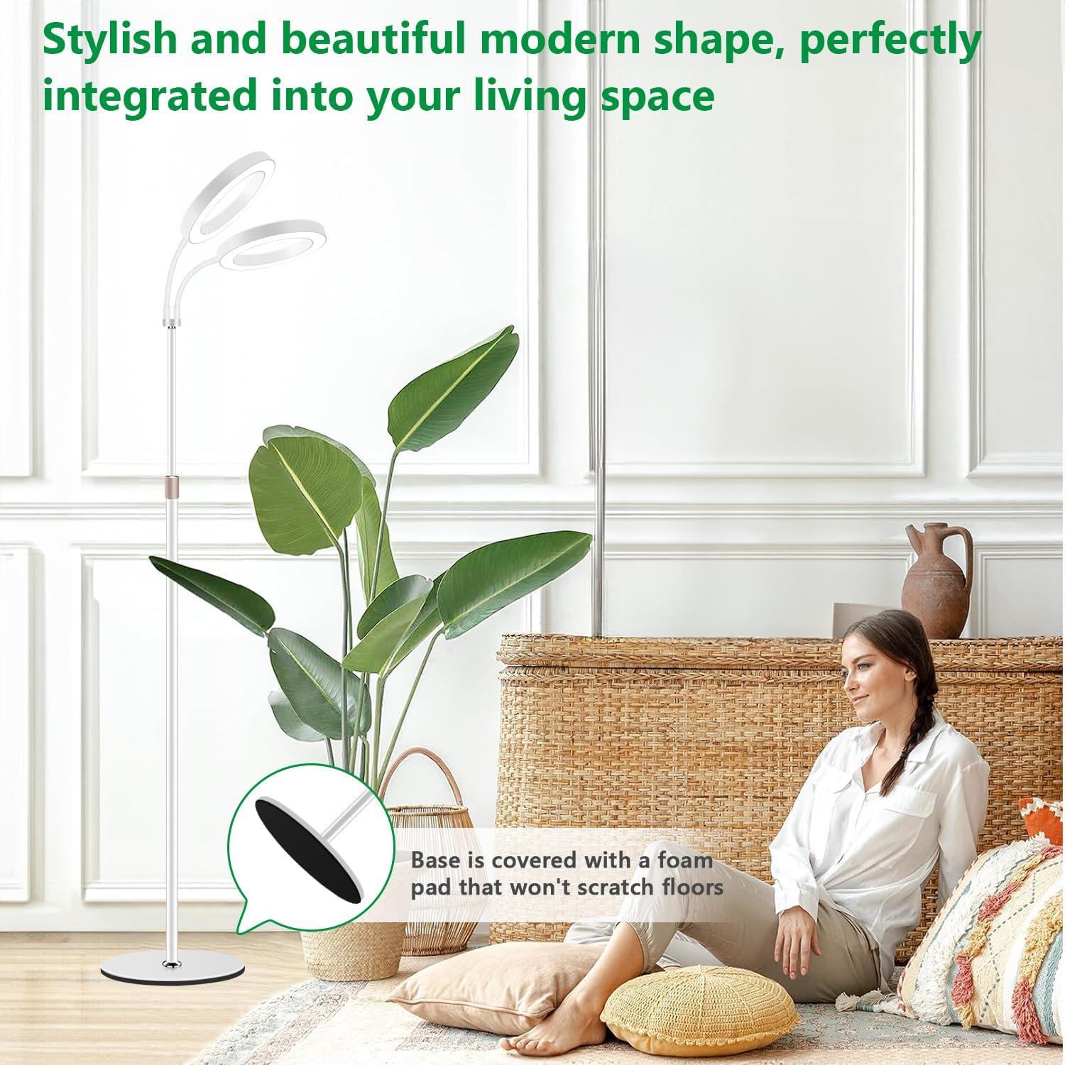 Luz de Cultivo LED Aumtrly 2 Cabezas 68" para Plantas