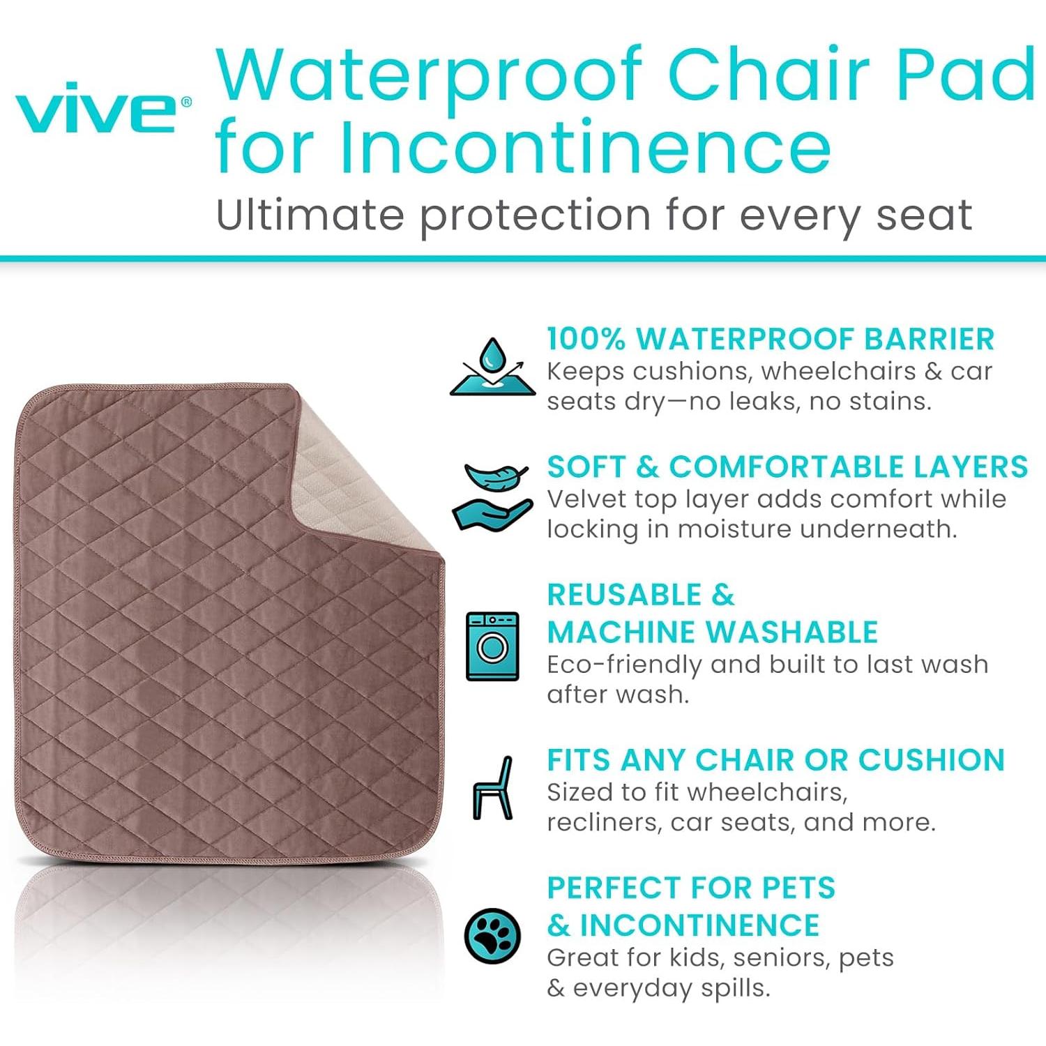 Almohadilla Impermeable Sures 56x53 cm - Protector Lavable para Sillas