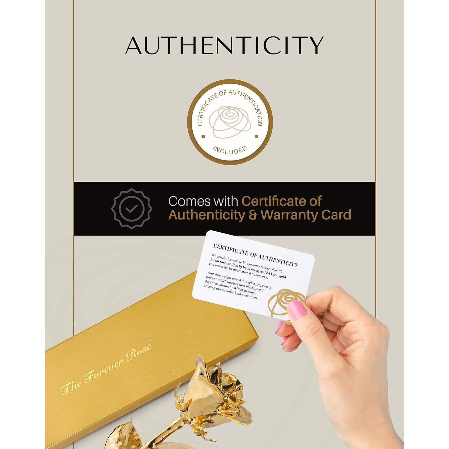 Rosa Eterna 24K Baño de Oro Rosa Real en Jarrón Corazón