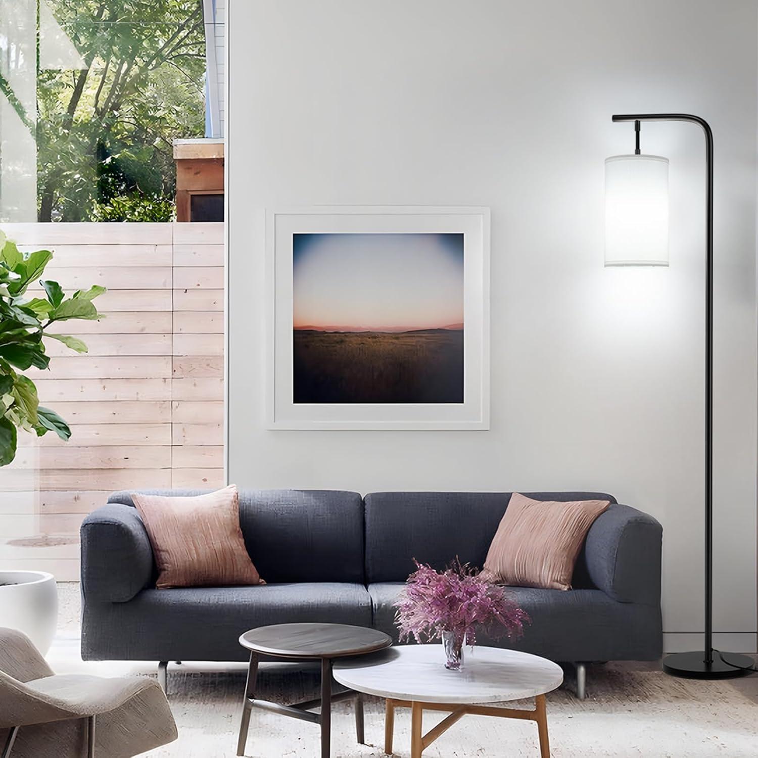 Lámpara de Pie LED Coucrek 158 cm Control Remoto 9W Negra