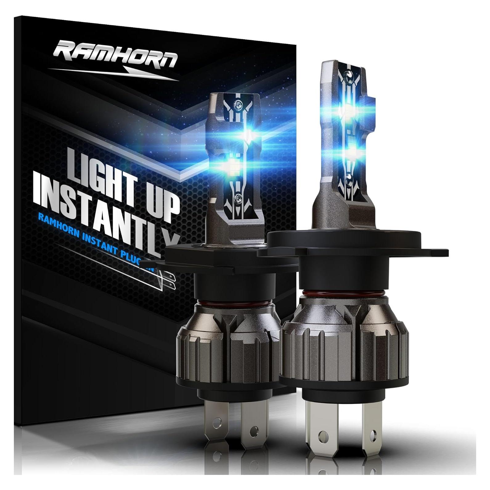 Bombillas de Niebla RAMHORN H4 300% Más Brillantes 6500K