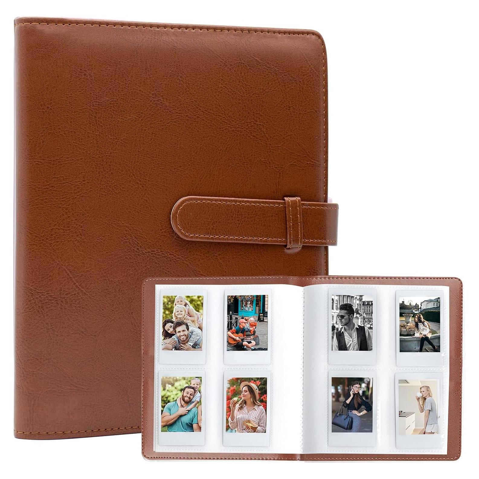 Álbum de Fotos Tugle 128 Bolsillos Marrón para Fujifilm y Polaroid