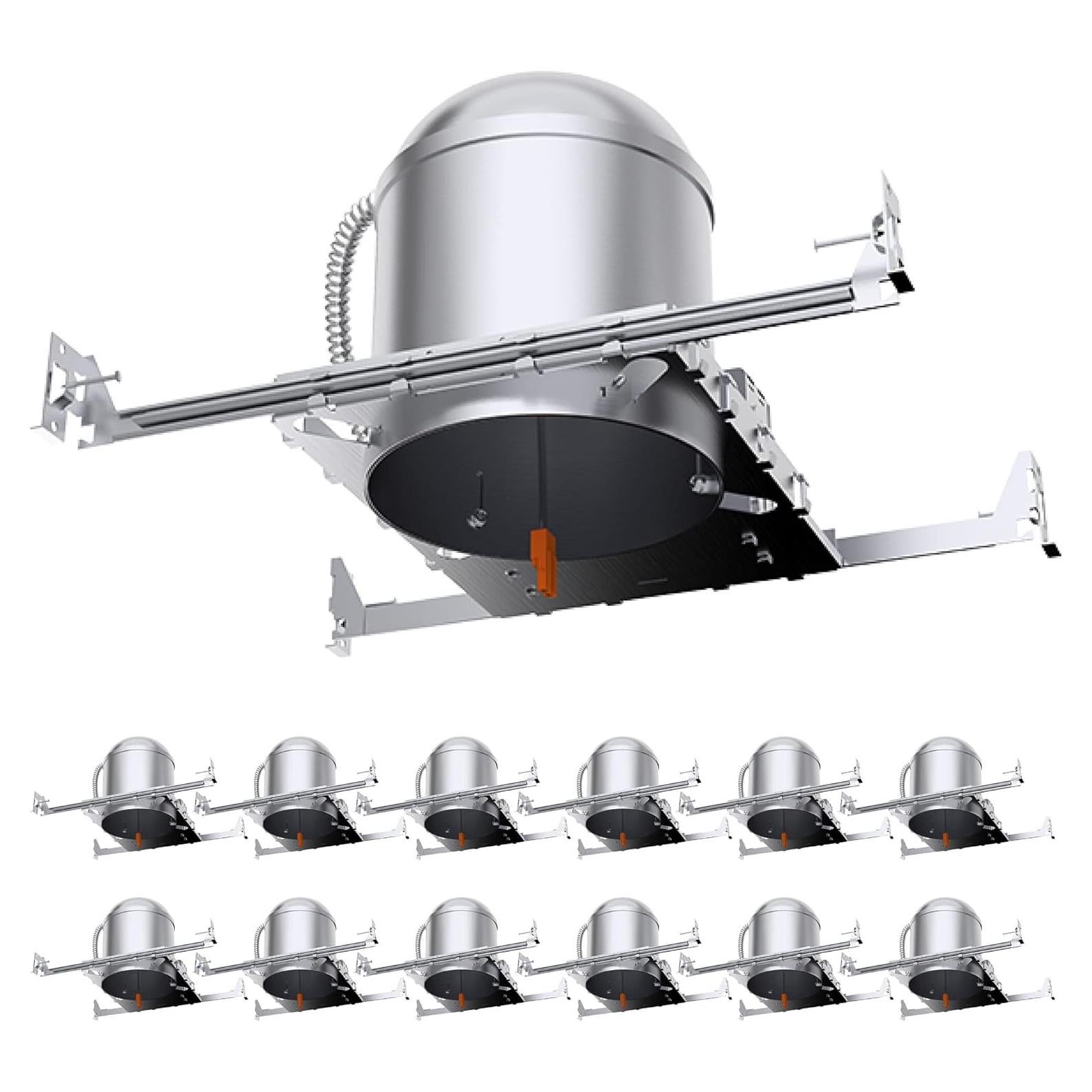 Sunco Paquete de 12 Lámparas Empotradas 15 cm IC Aisladas