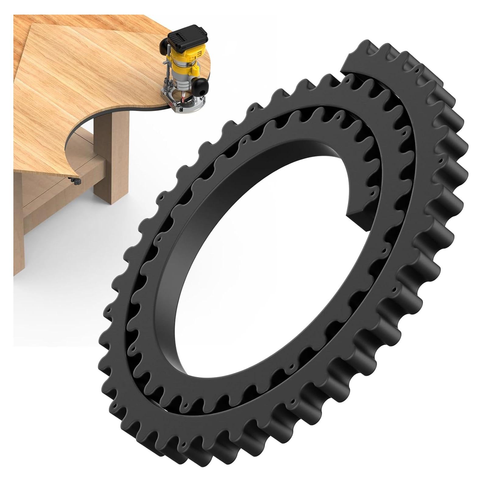 Guía de Bisel Flexible Mdkave 99.06cm para Router Carpintería