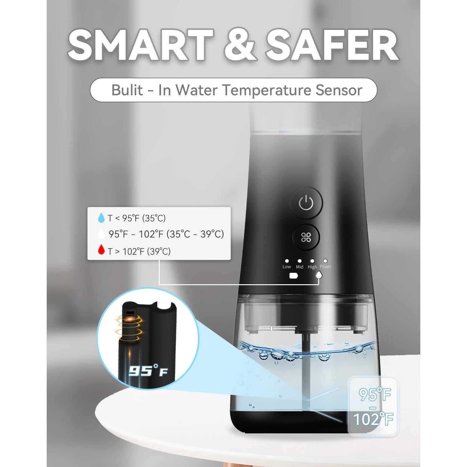 Limpiador de Oídos Eléctrico Acutedge con Tanque Integrado - 4 Modos