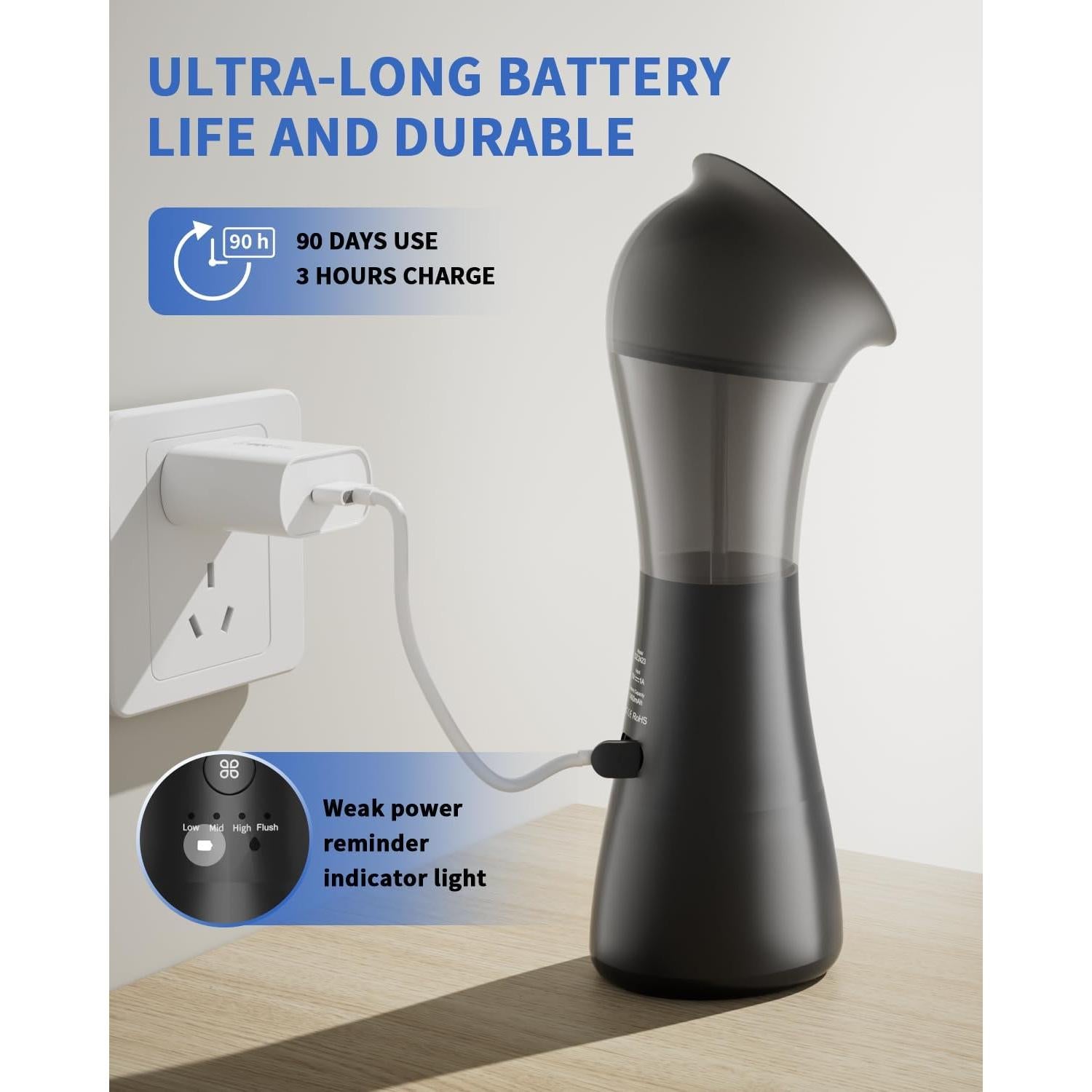 Limpiador de Oídos Eléctrico Acutedge con Tanque Integrado - 4 Modos