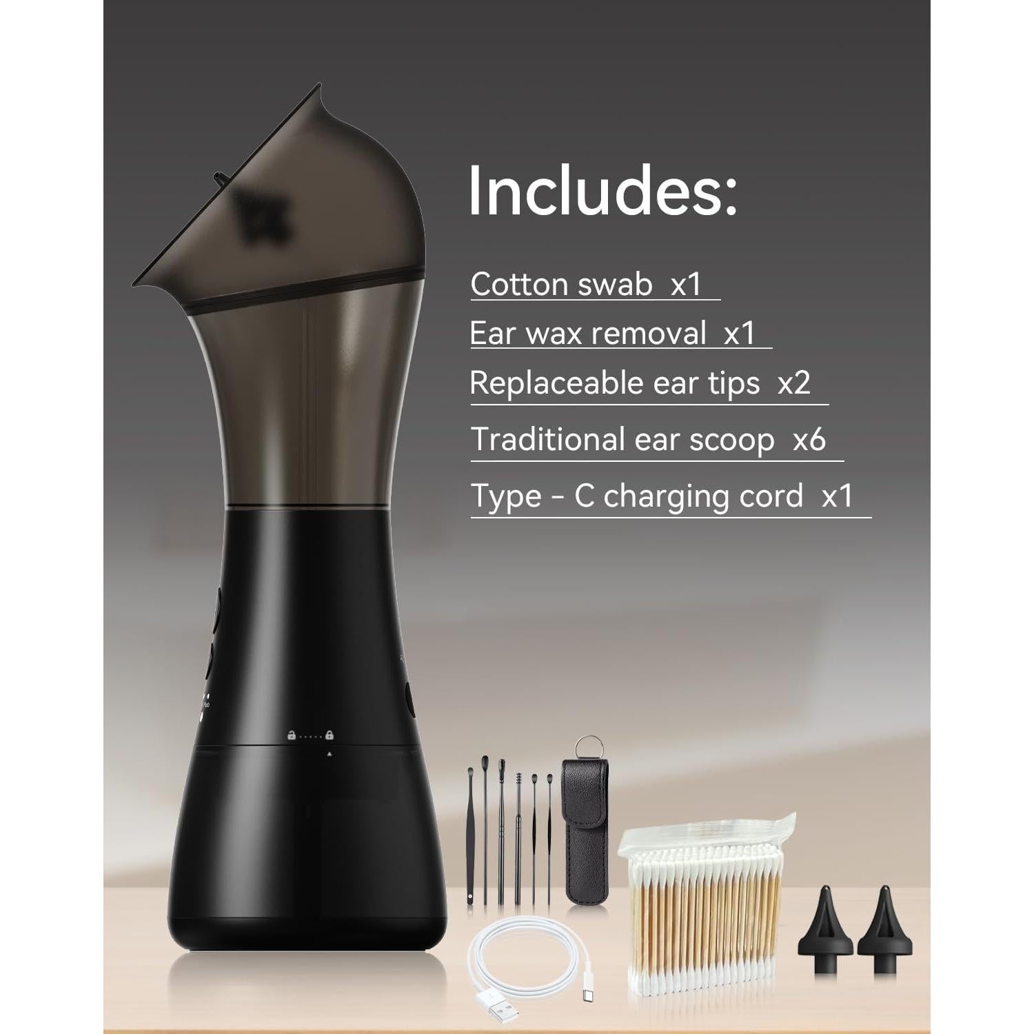 Limpiador de Oídos Eléctrico Acutedge con Tanque Integrado - 4 Modos