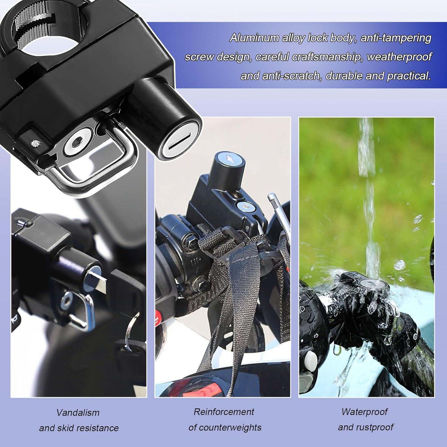 Candado Antirrobo para Casco de Motocicleta NYTKL con 2 Llaves