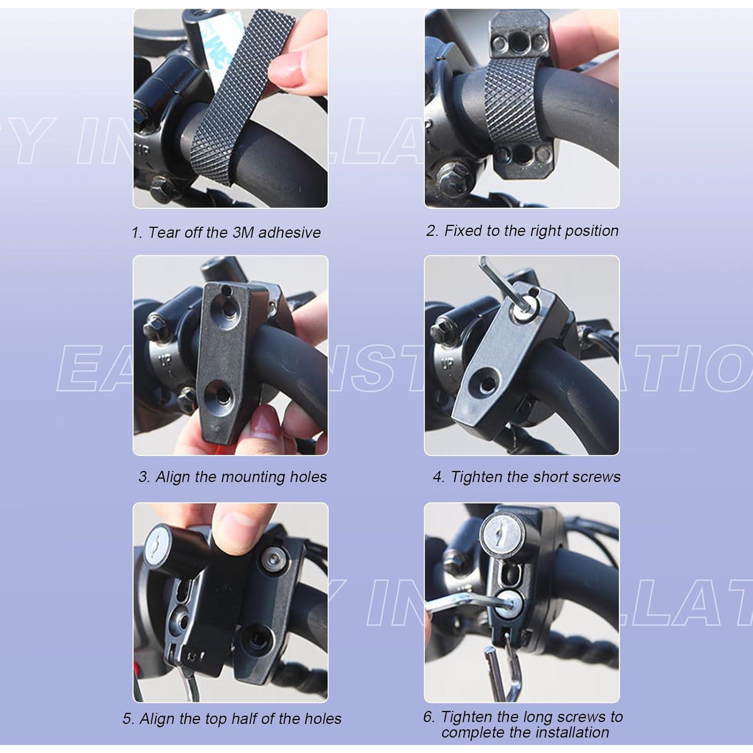 Candado Antirrobo para Casco de Motocicleta NYTKL con 2 Llaves