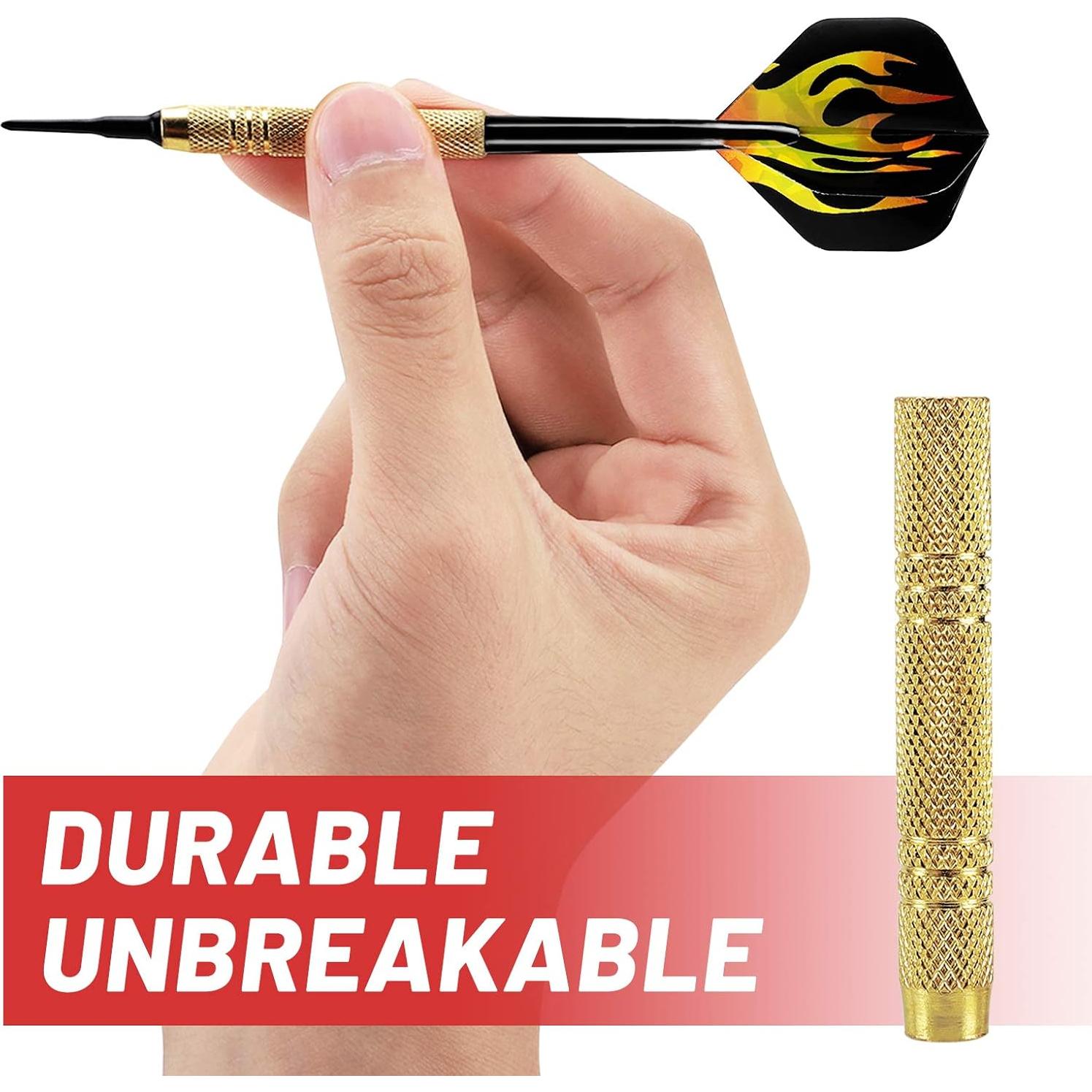 Juego de Dardos Punta Suave Accmor 12 Pcs con 36 Puntas Repuesto