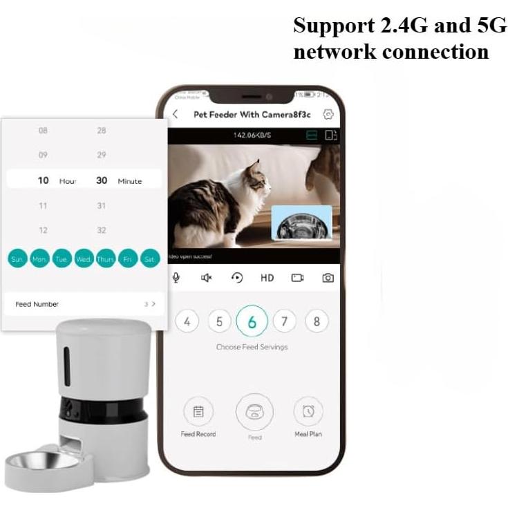 Comedero Automático Inteligente para Gatos y Perros 4L HD