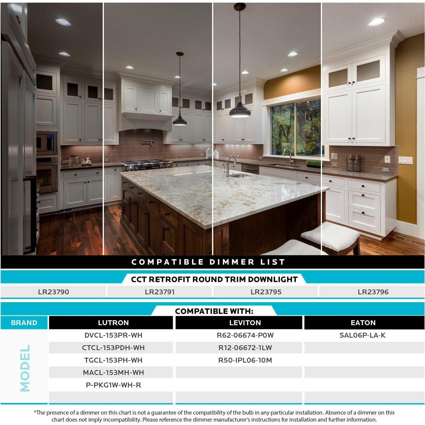 Downlight LED Luxrite 14W 5/6" Dimmable 1100 Lúmenes