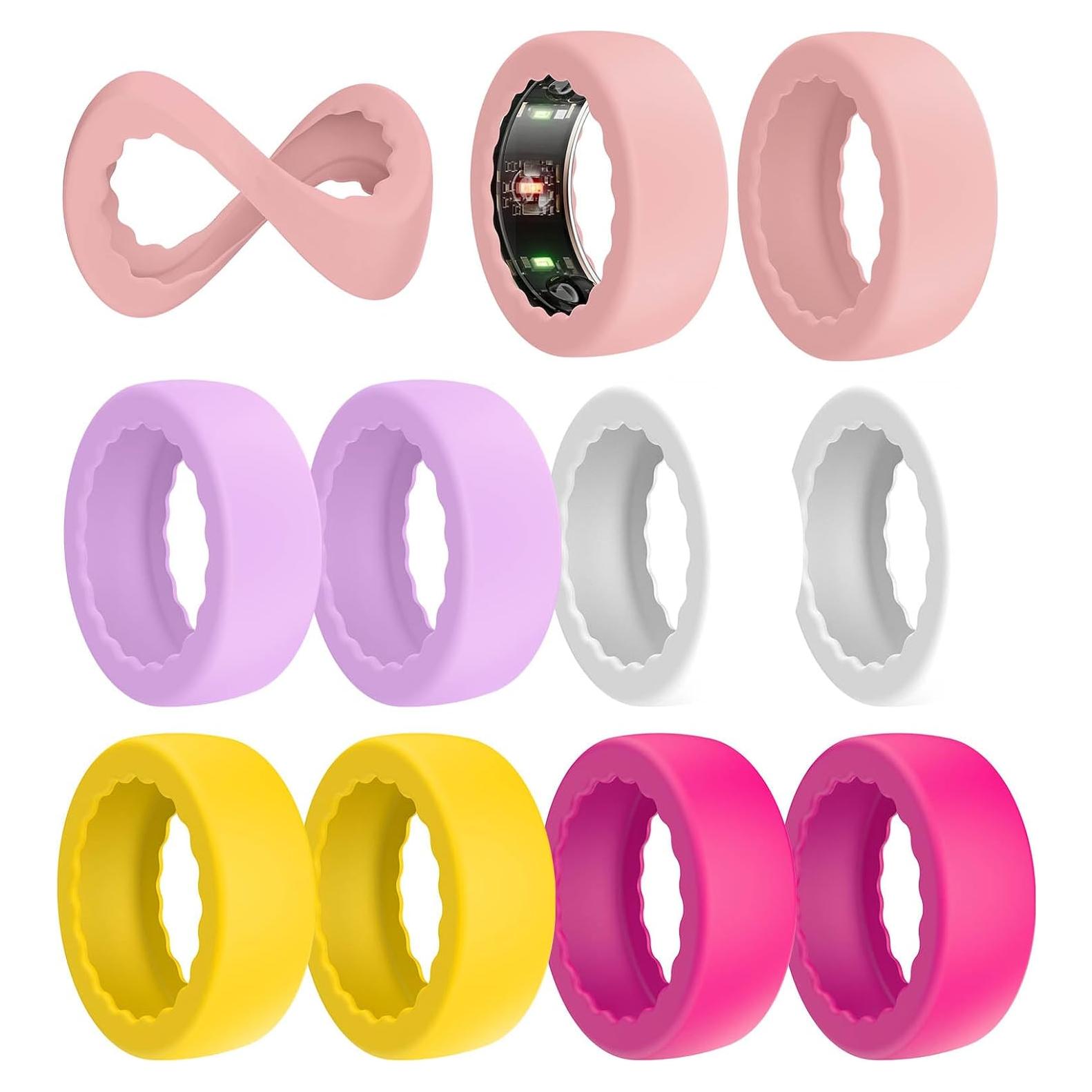 Cubierta de Silicona Anti-Rasguños para Oura Ring Gen 4/3 - 10 Piezas