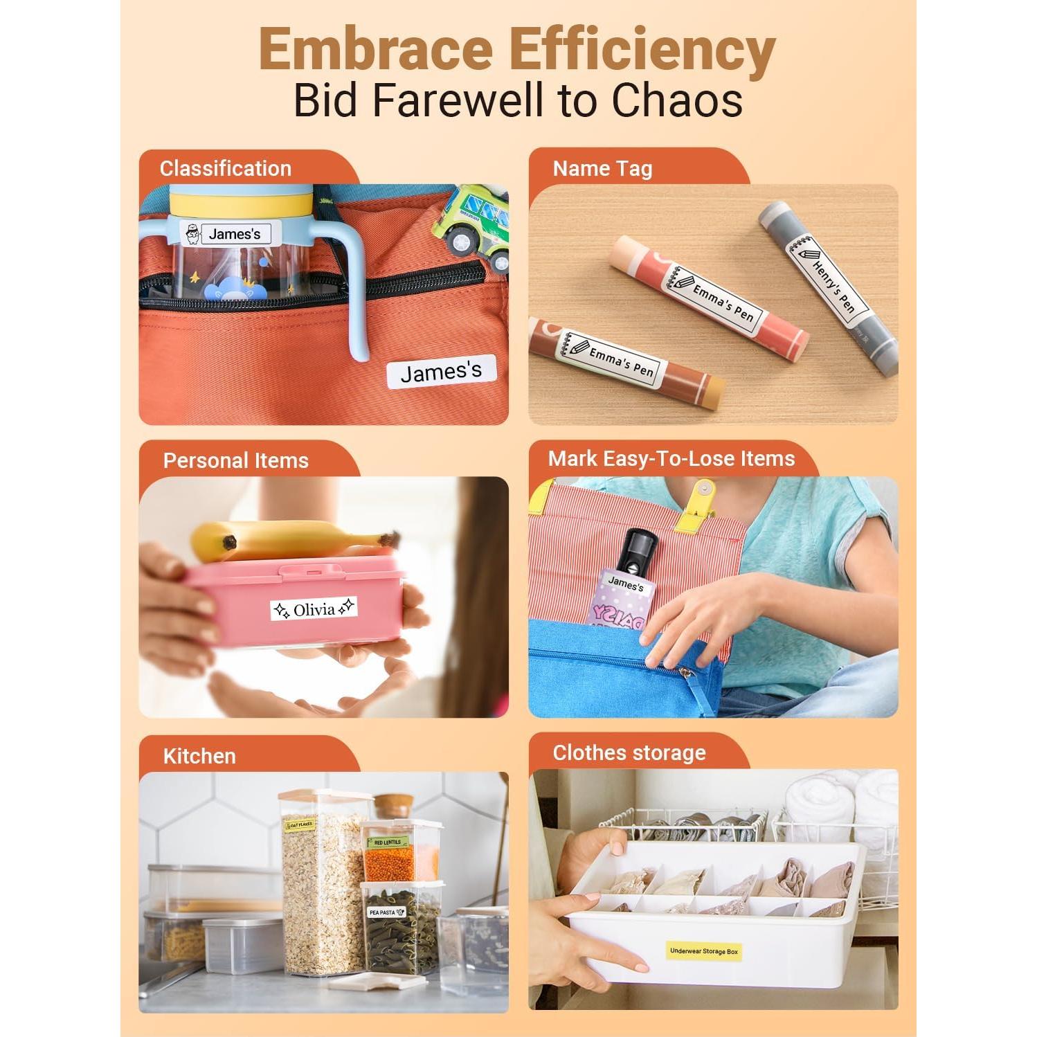 Etiquetadora Portátil Inalámbrica Makeid L1 - Beige, 203dpi