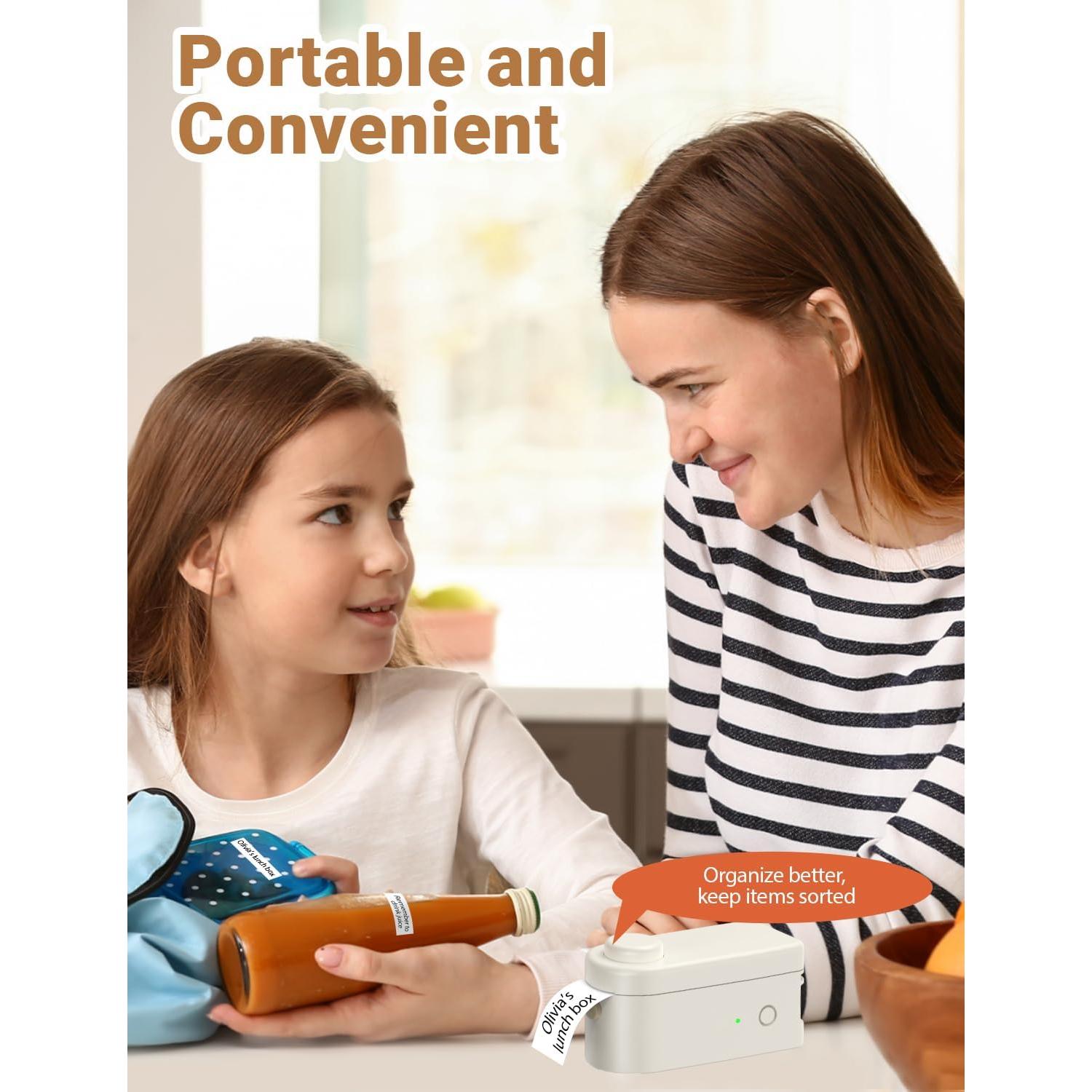 Etiquetadora Portátil Inalámbrica Makeid L1 - Beige, 203dpi