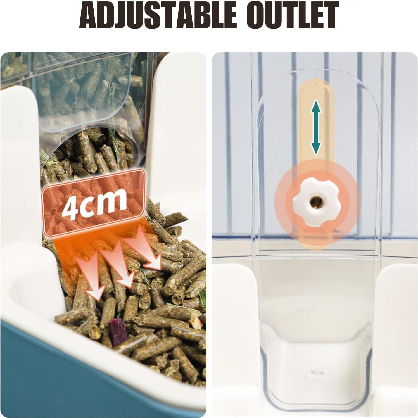 Dispensador Automático de Comida y Agua TOKAYIFE 0.8L Azul