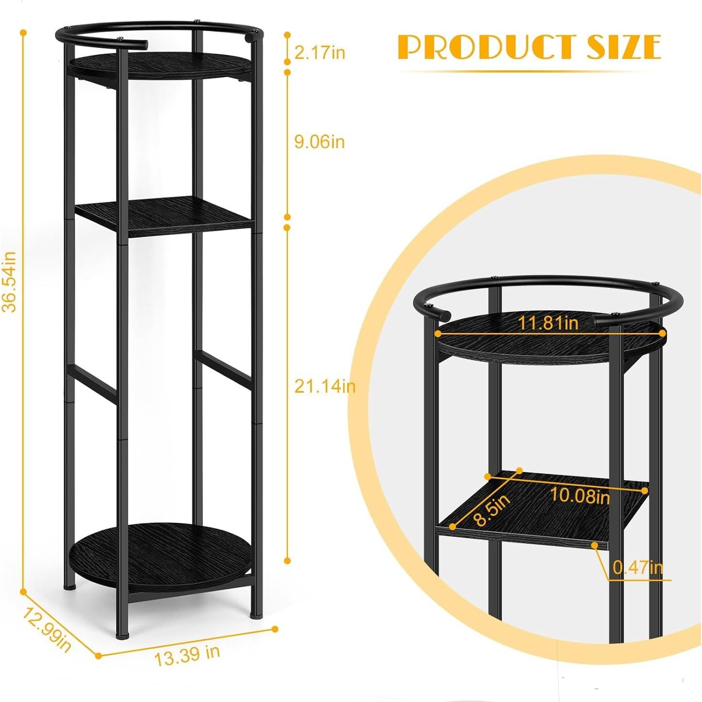 Soporte para dispensador de agua OYEAL 3 niveles 19L negro