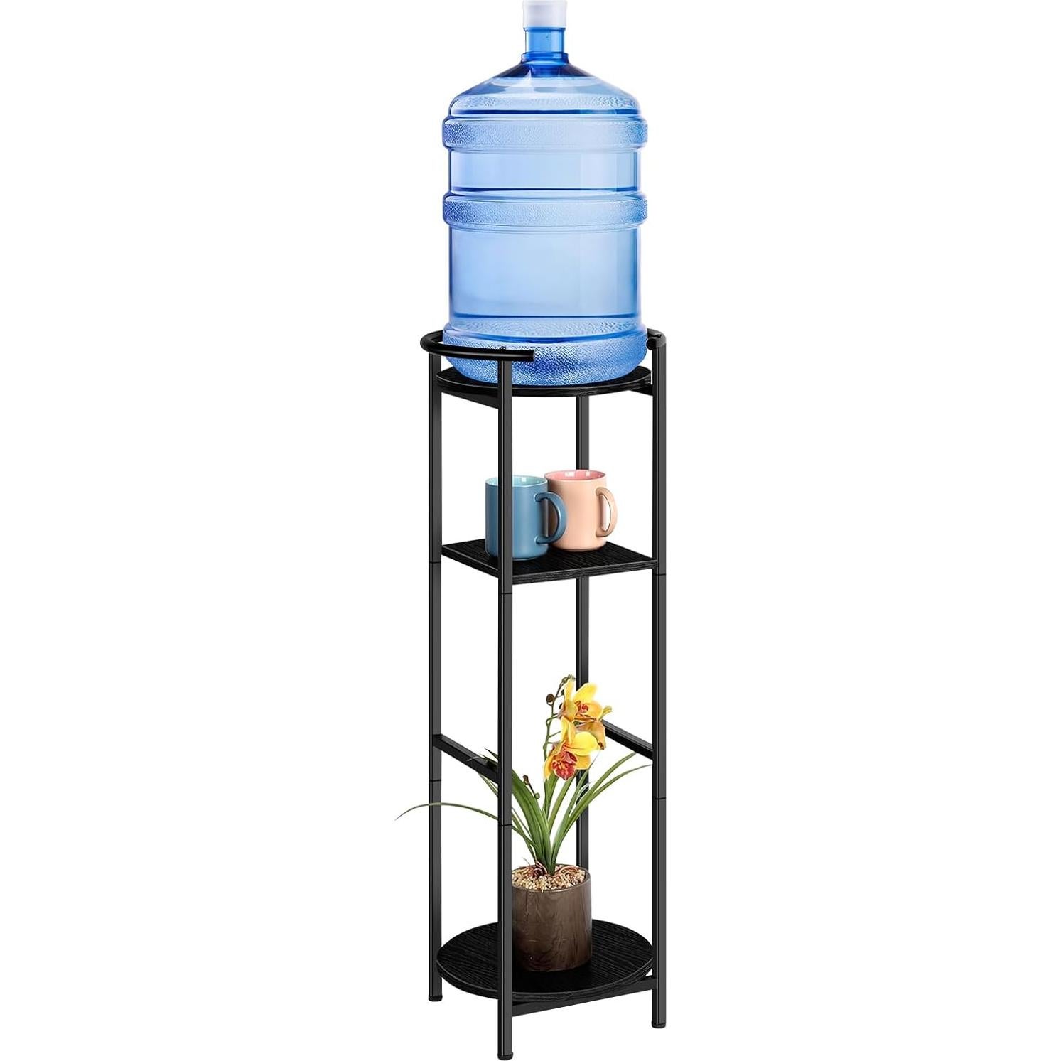 Soporte para dispensador de agua OYEAL 3 niveles 19L negro