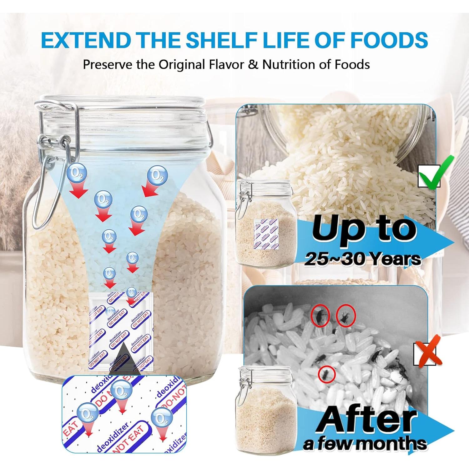 Absorbentes de Oxígeno 300 cc HomArtist - Paquete de 100 Unidades