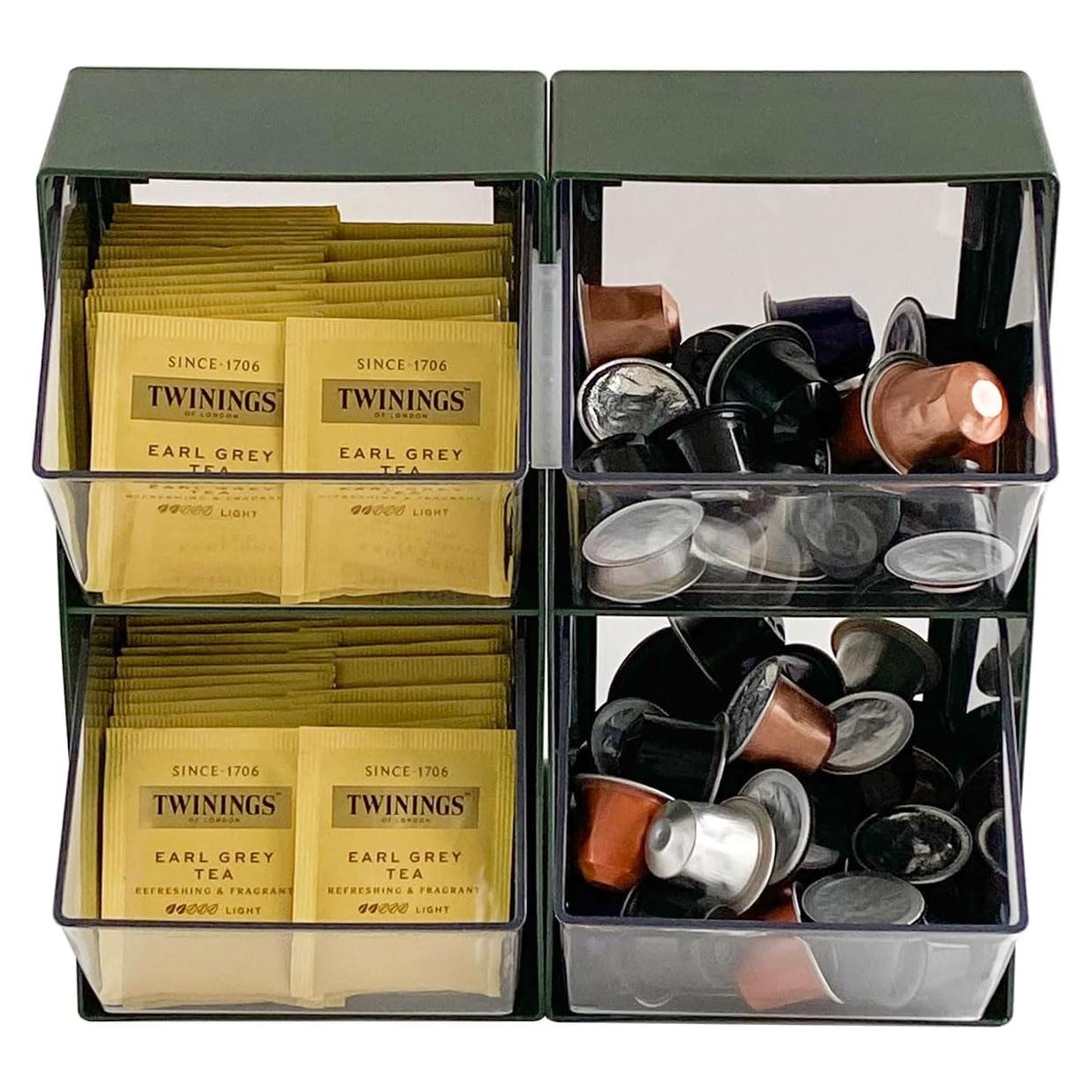 Organizador de Cápsulas de Café NINEWEEN Verde 2 Paquetes