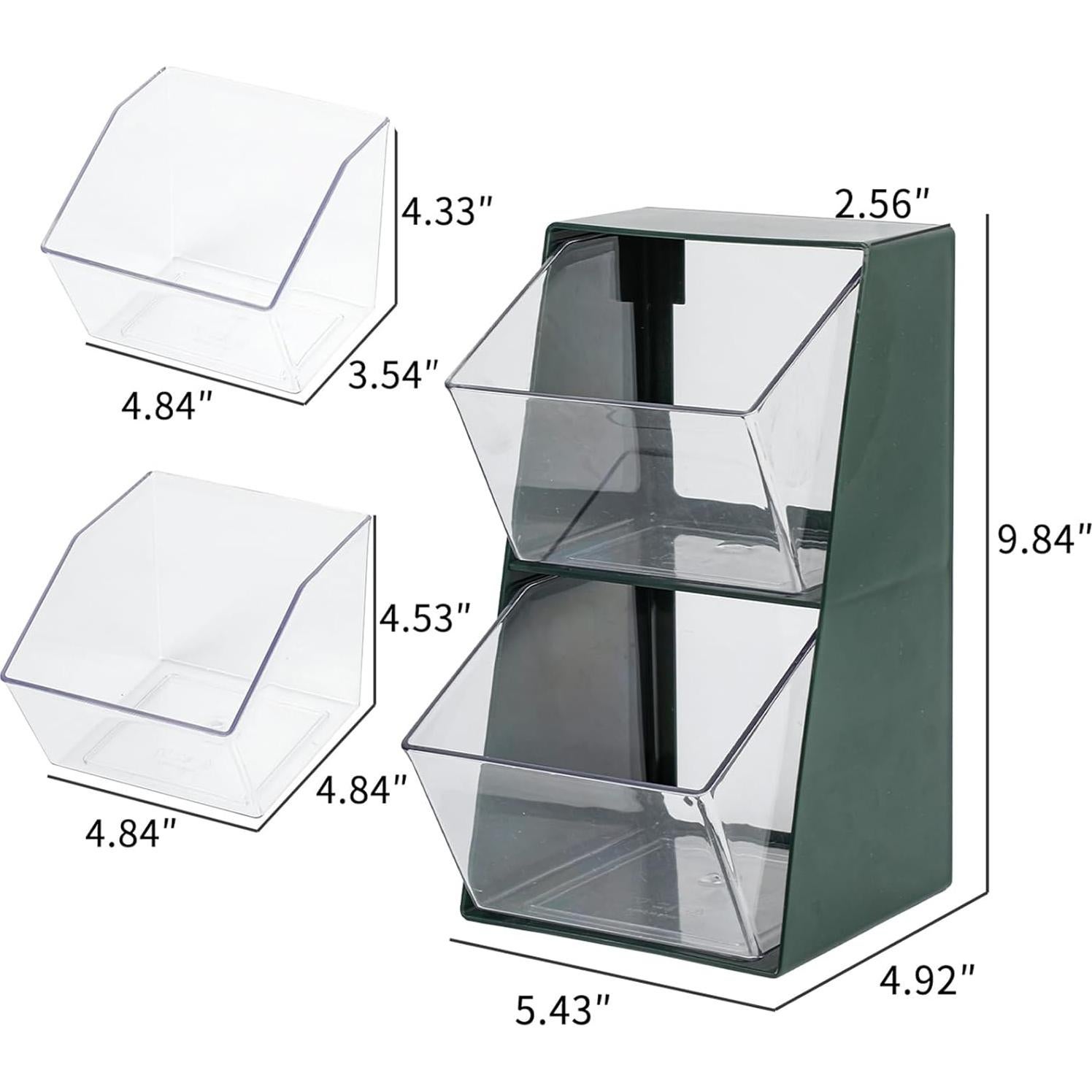 Organizador de Cápsulas de Café NINEWEEN Verde 2 Paquetes