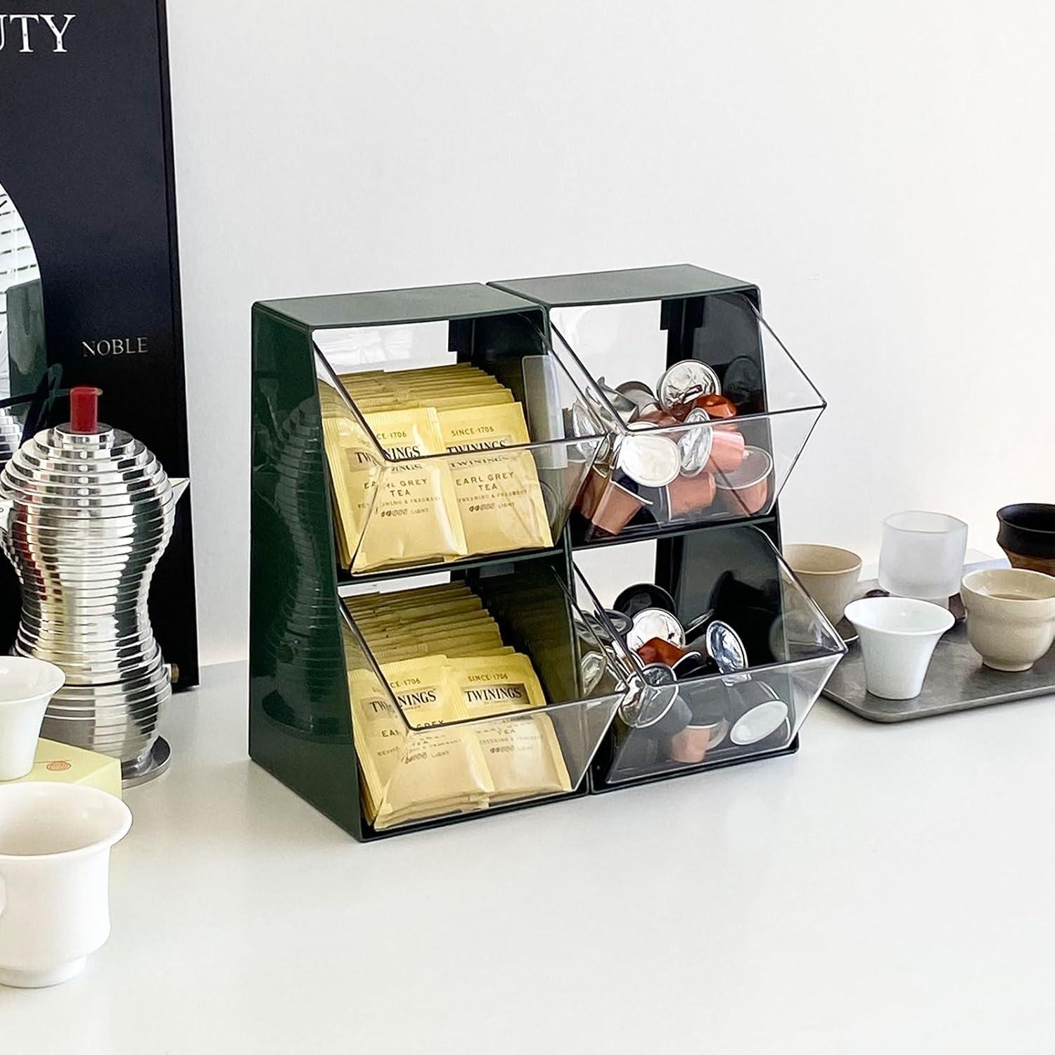 Organizador de Cápsulas de Café NINEWEEN Verde 2 Paquetes