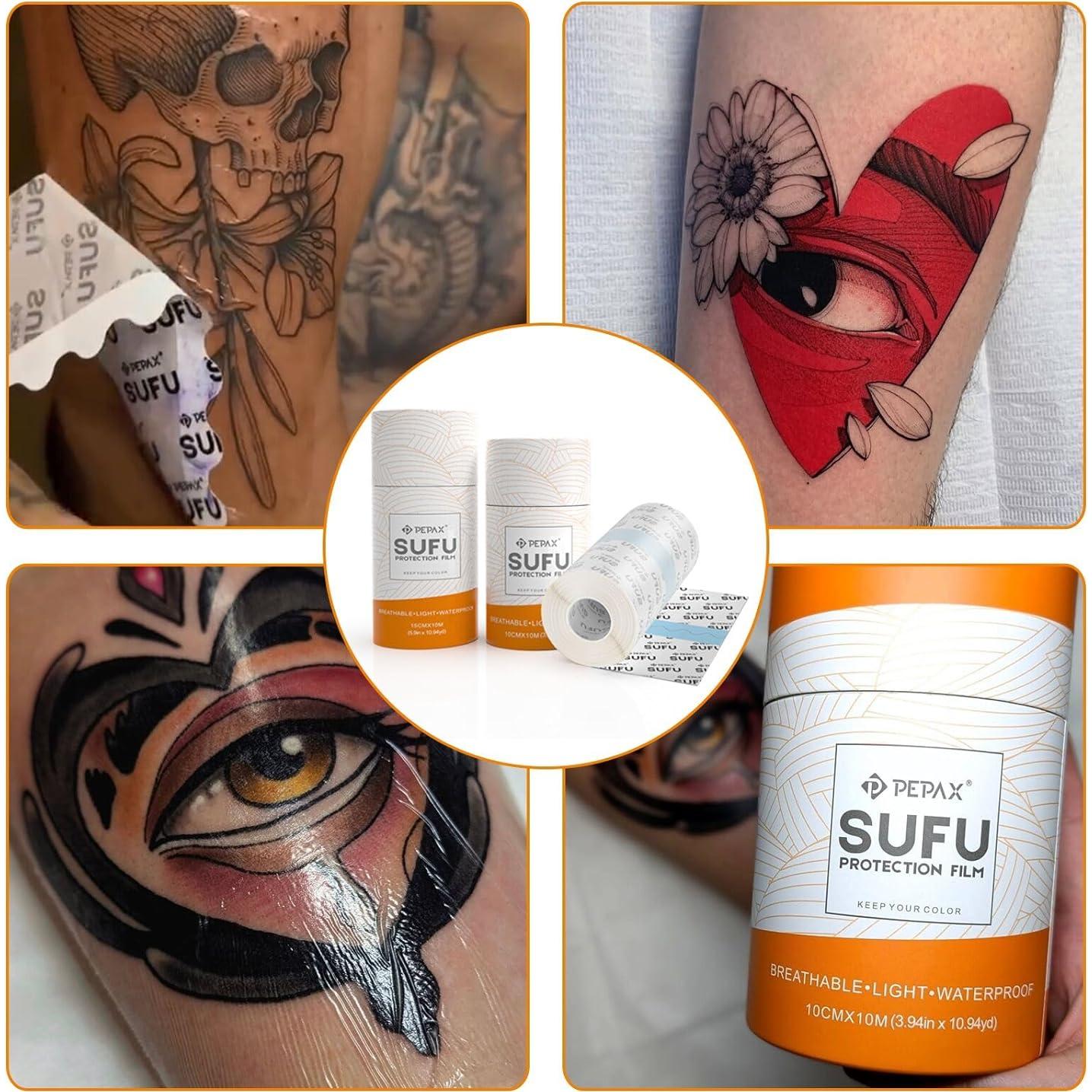 PEPAX SUFU Vendaje para Cuidado de Tatuajes 10 cm x 9.14 m