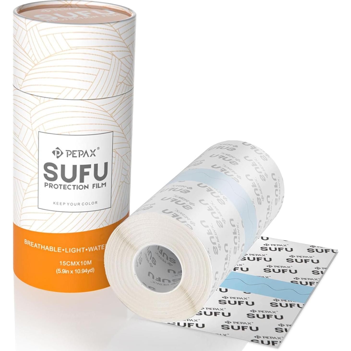 PEPAX SUFU Vendaje para Cuidado de Tatuajes 10 cm x 9.14 m