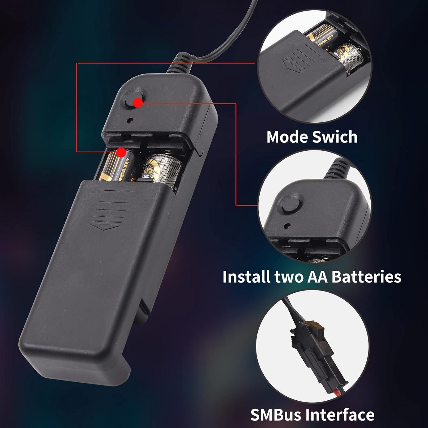 Tira de luz electroluminiscente Ygmylandbb 100 cm Azul 3 Modos