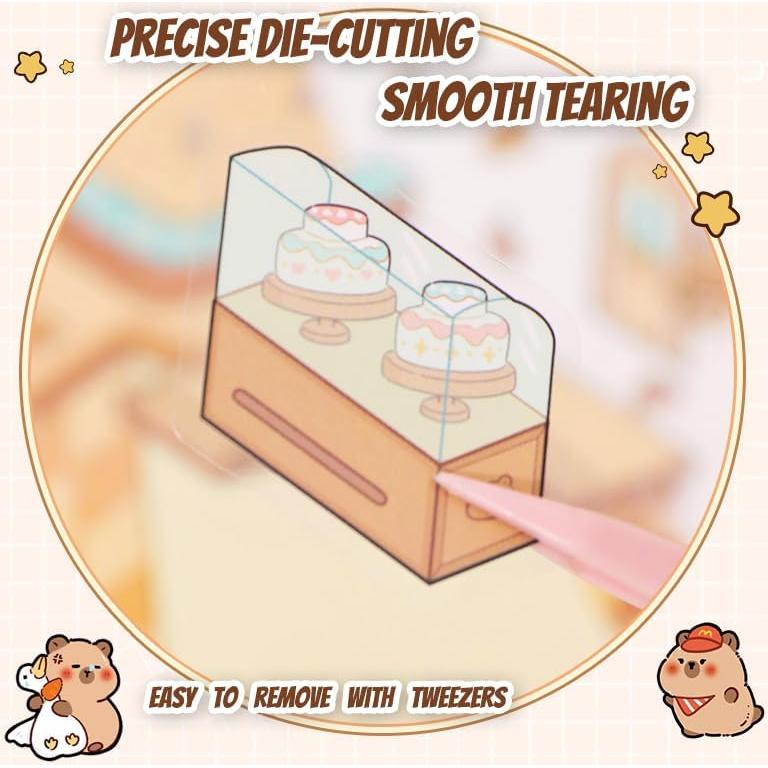 Libro de Stickers 3D WALXINK Azul - 20 Escenas Kawaii