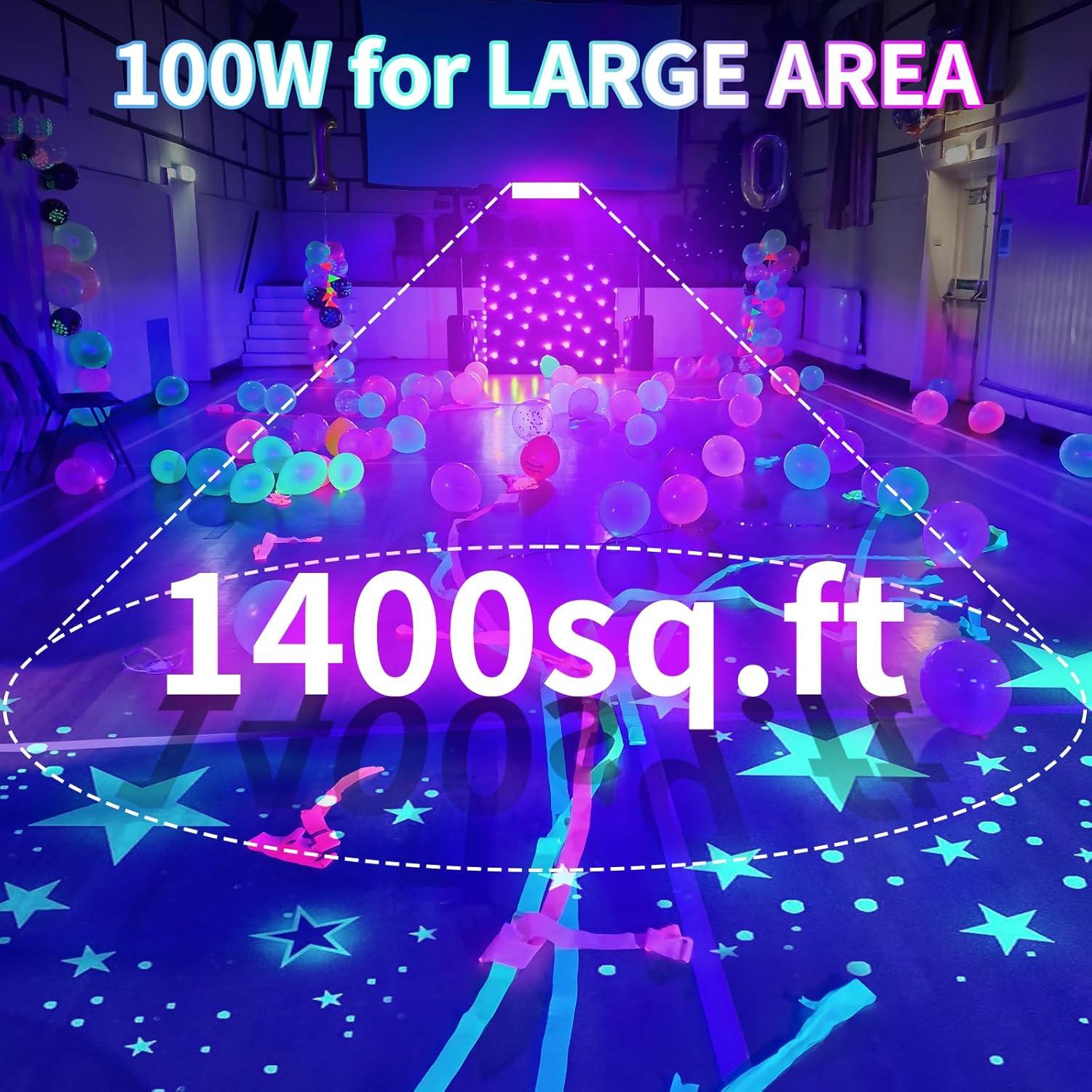 Barra de luz negra LED 100W ISUERFY IP66 a prueba de agua