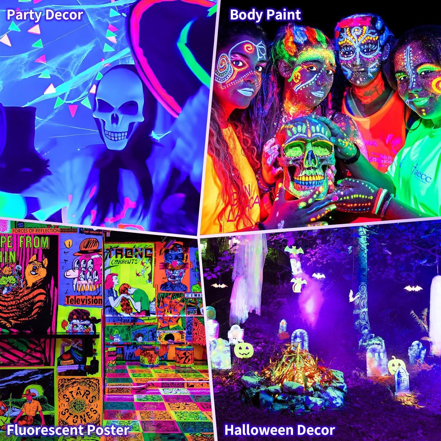 Barra de luz negra LED 100W ISUERFY IP66 a prueba de agua