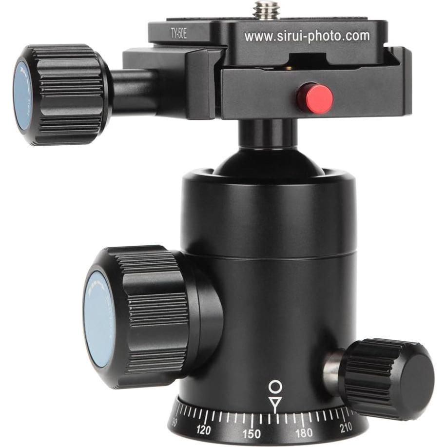 Cabezal de bola de aluminio Sirui E-10, 8 kg, negro
