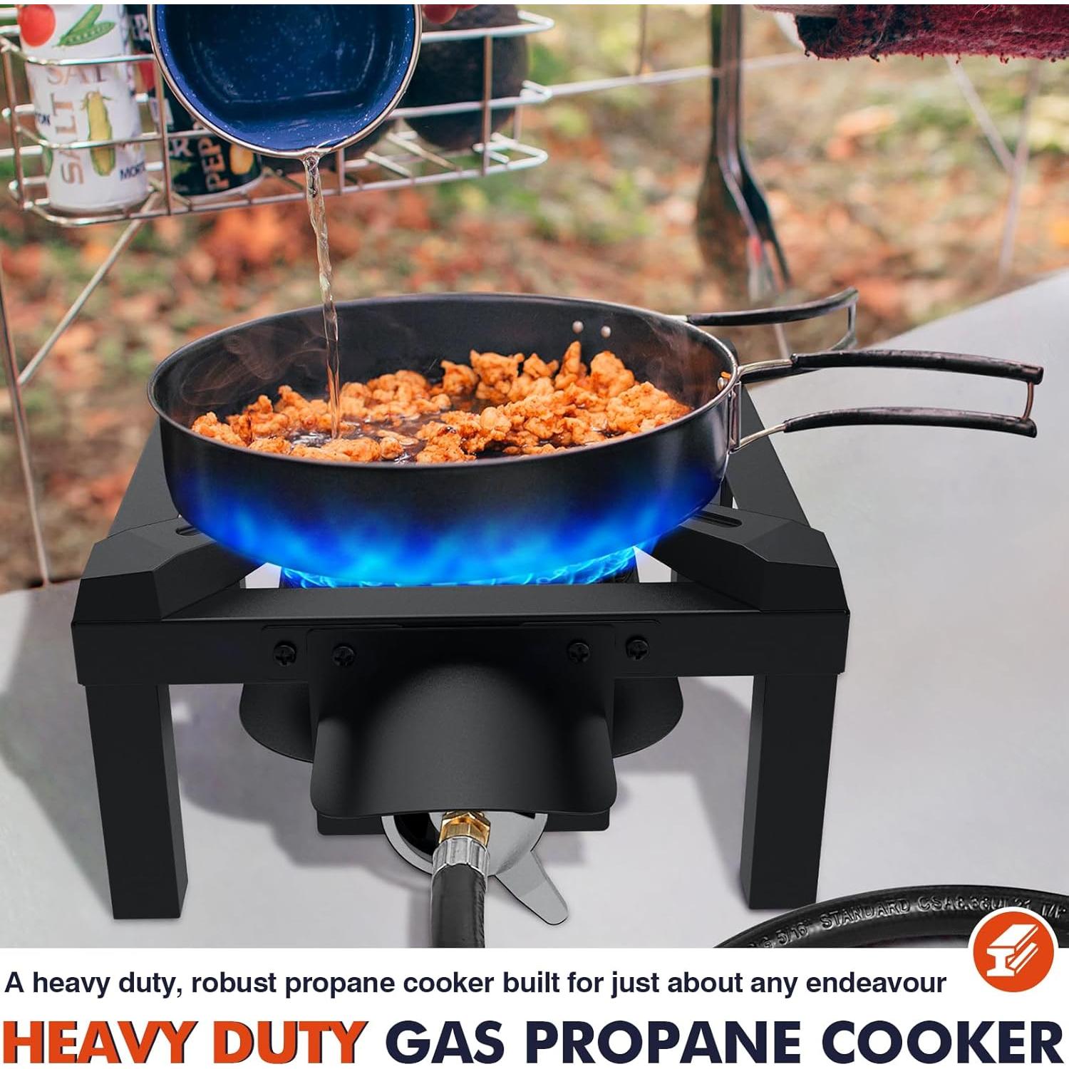 Quemador de Propano Llamaviva 100,000 BTU con Manguera 1.25m