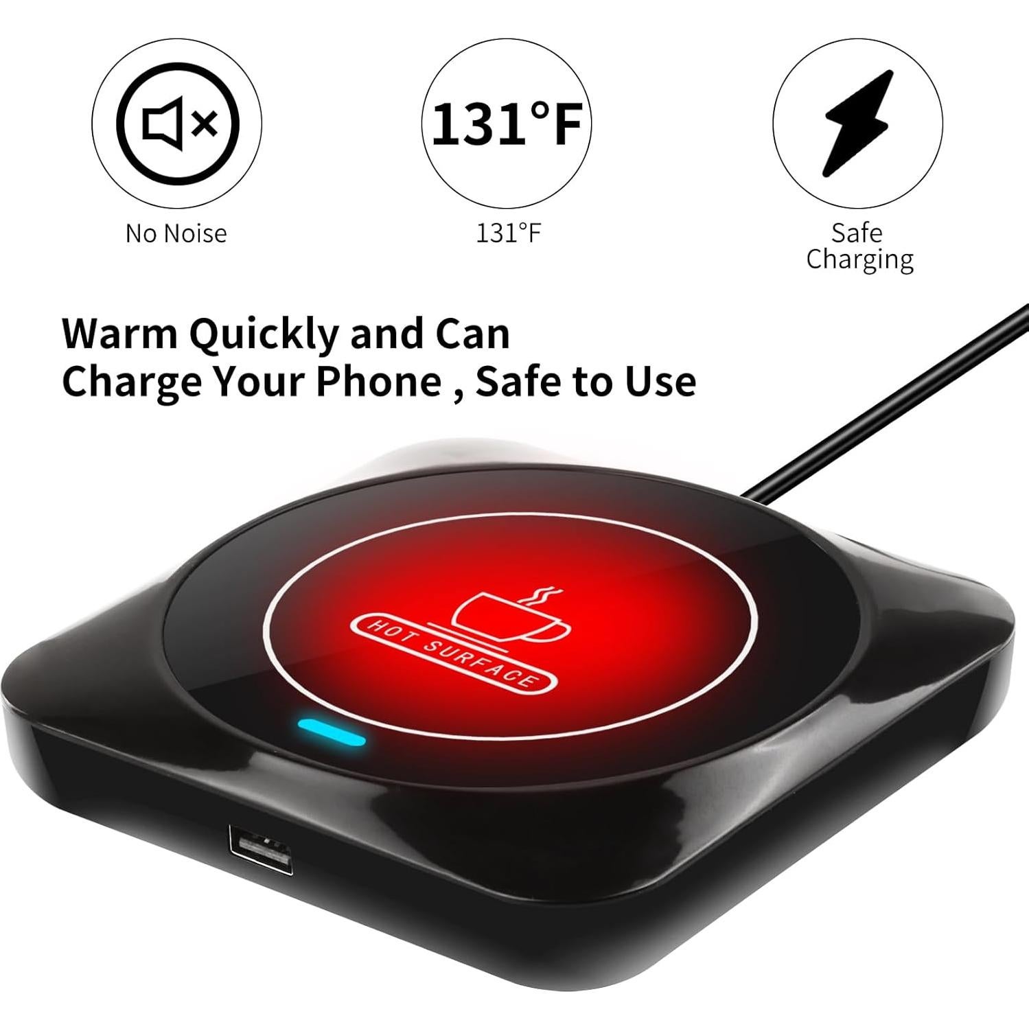 Calentador de Tazas USB CALENTADOR R5 Automático 55°C