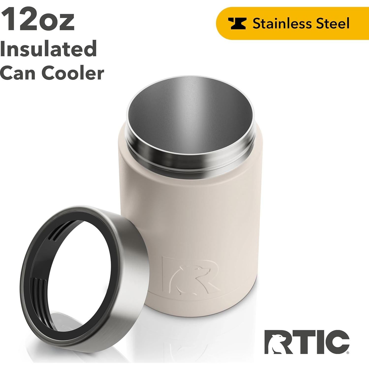 Enfriador de Latas RTIC Acero Inoxidable 12oz Playa