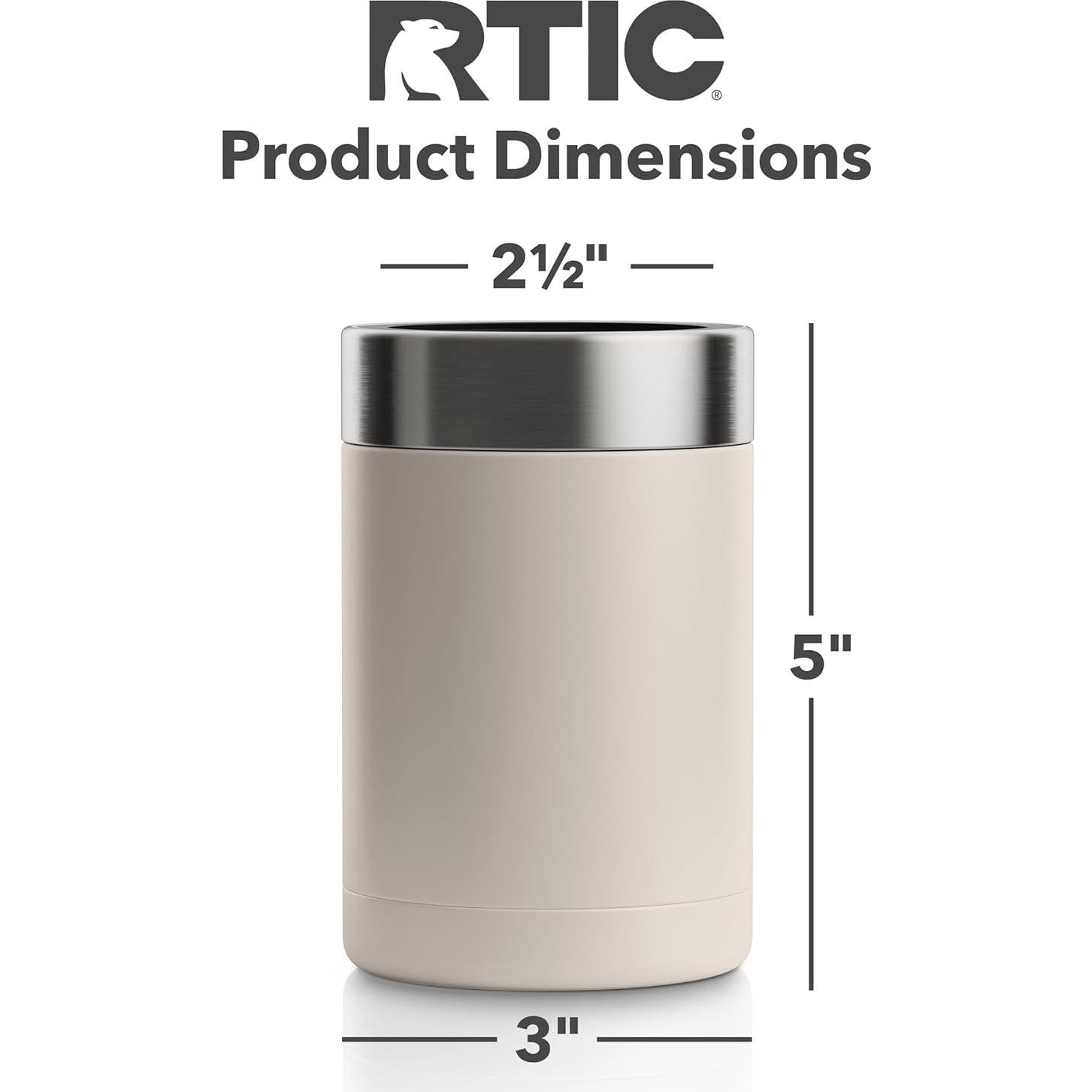 Enfriador de Latas RTIC Acero Inoxidable 12oz Playa