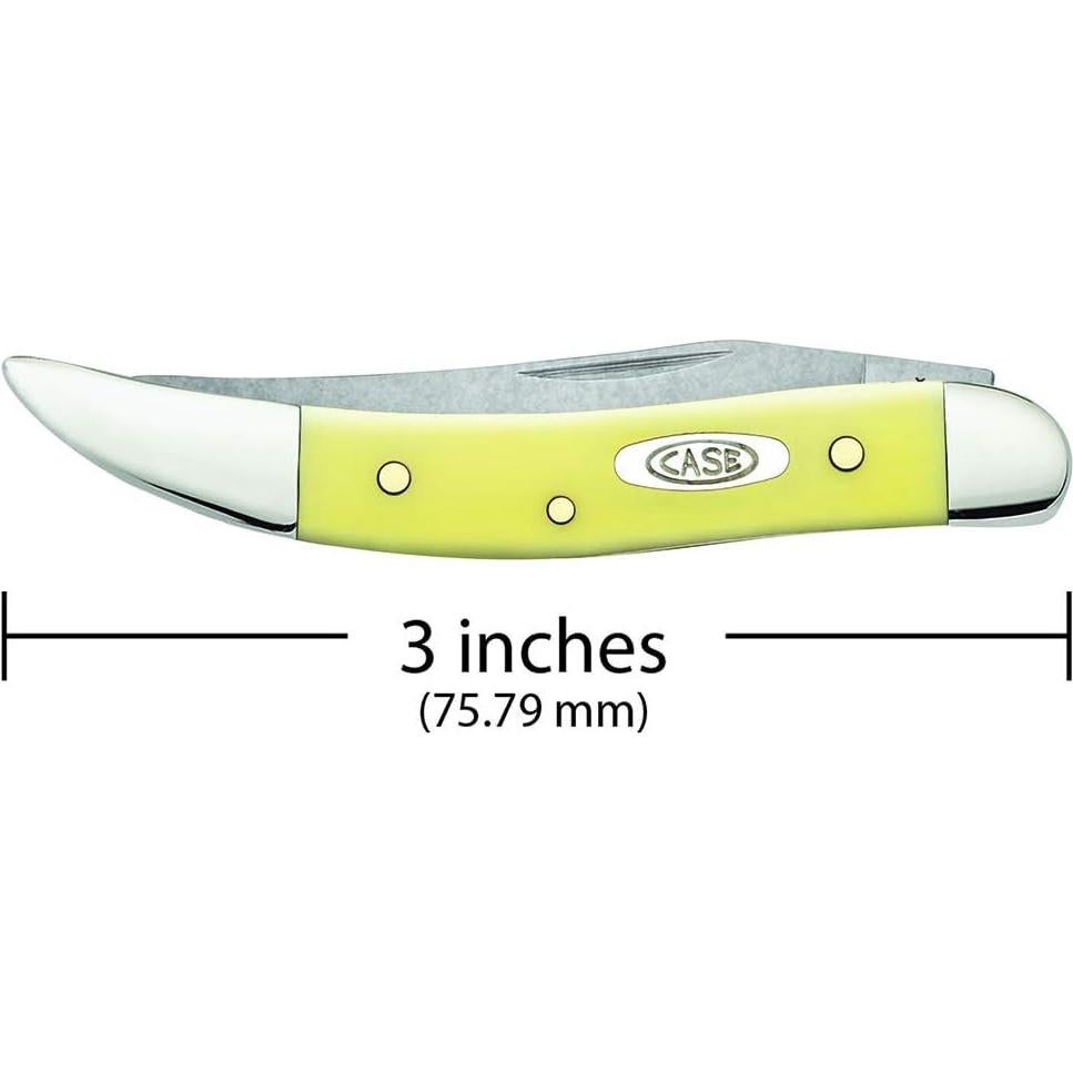 Cuchillo de bolsillo Case Pequeño Texas Toothpick Amarillo 7.62 cm