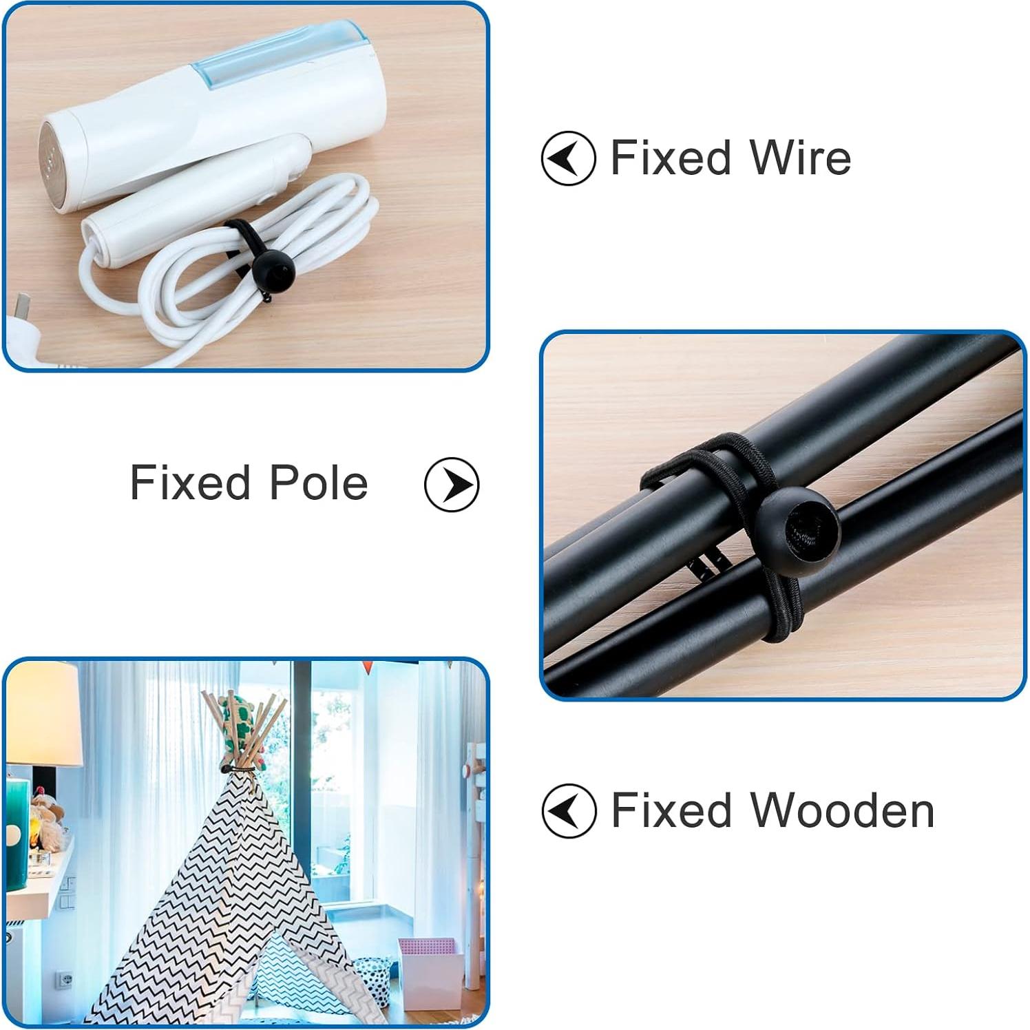 Cuerdas de Bungee Kinzomor 20 cm 50 PCS Alta Resistencia UV