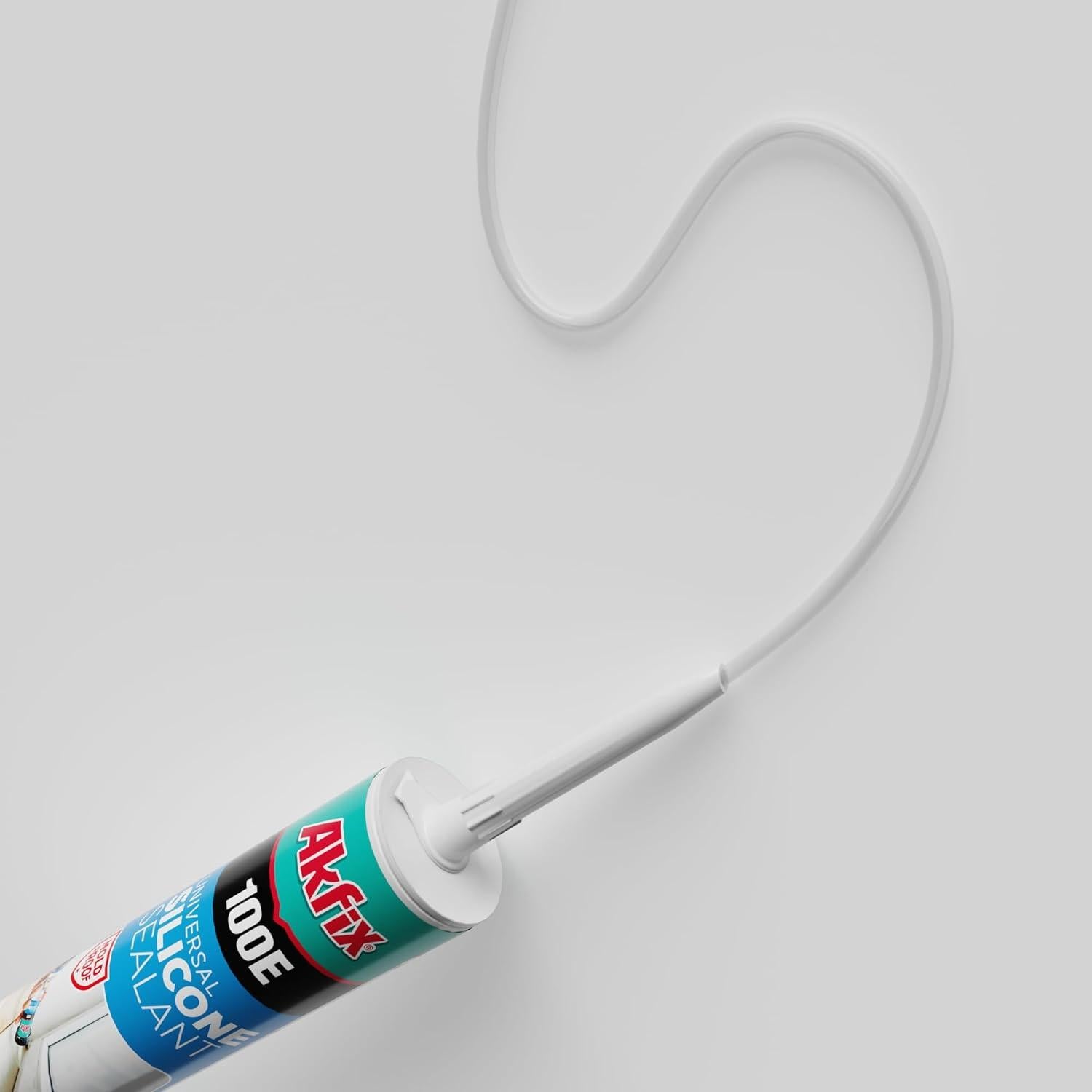 Sellador de Silicona RTV Akfix 100E Transparente 2 Paquete