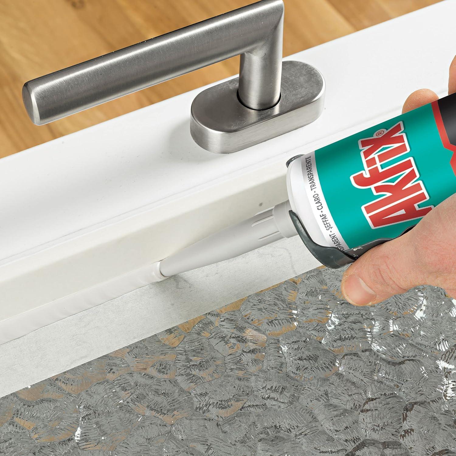 Sellador de Silicona RTV Akfix 100E Transparente 2 Paquete