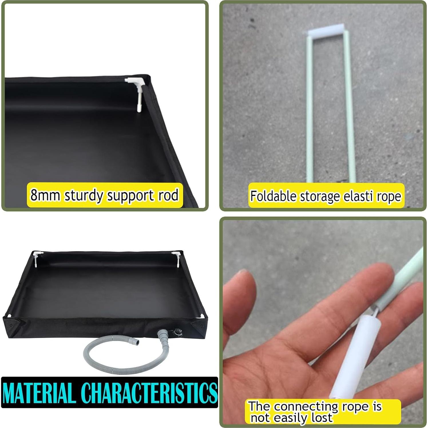 Base de Ducha Portátil UROUK URHW-002B 104x104cm PVC