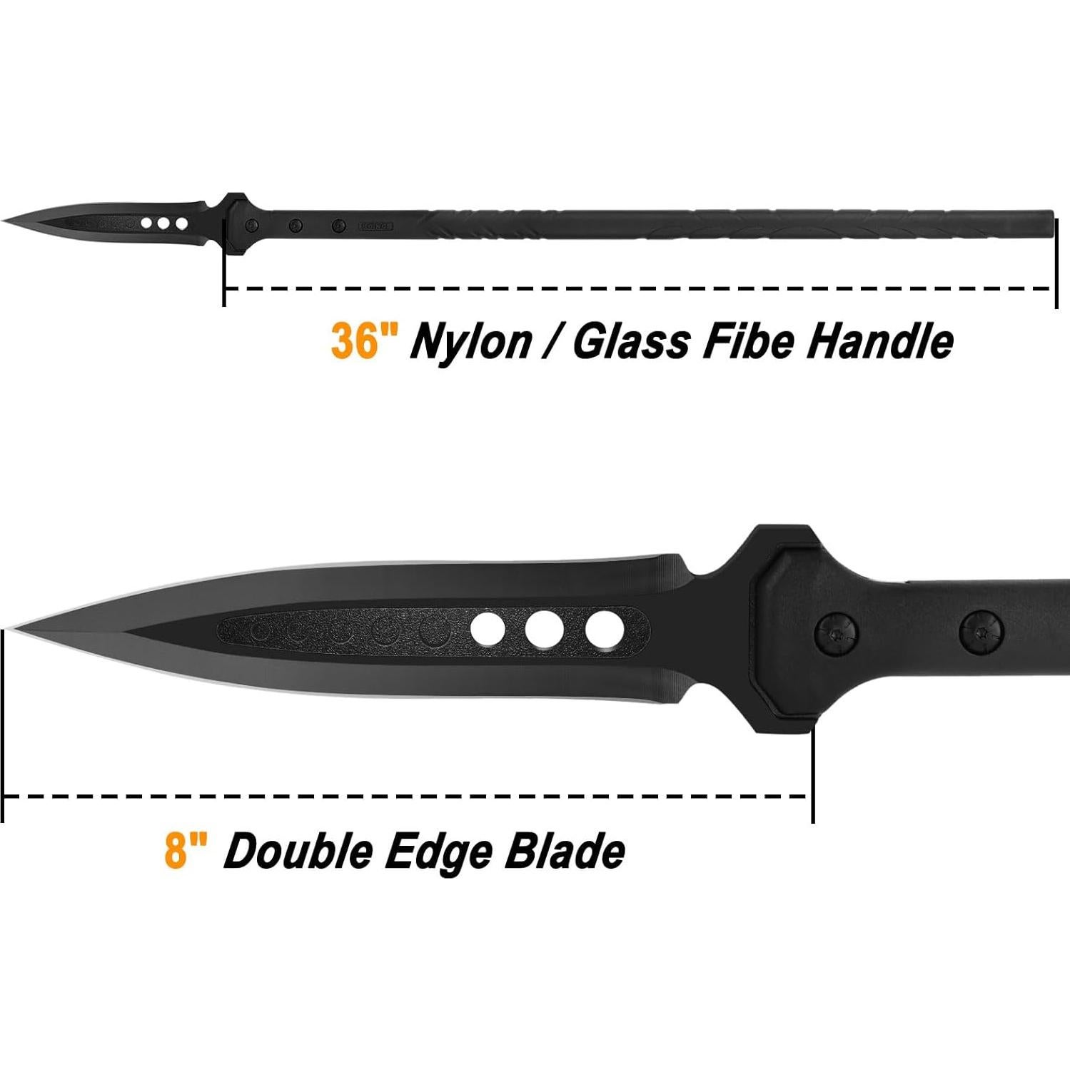 Lanza de Caza Kalkal de Acero Inoxidable 106.68cm con Funda