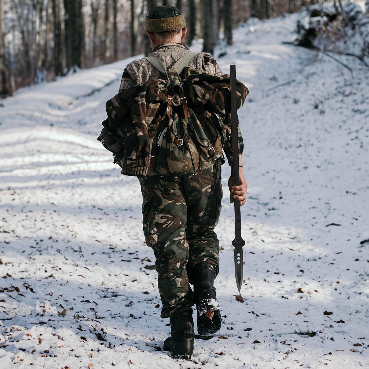 Lanza de Caza Kalkal de Acero Inoxidable 106.68cm con Funda