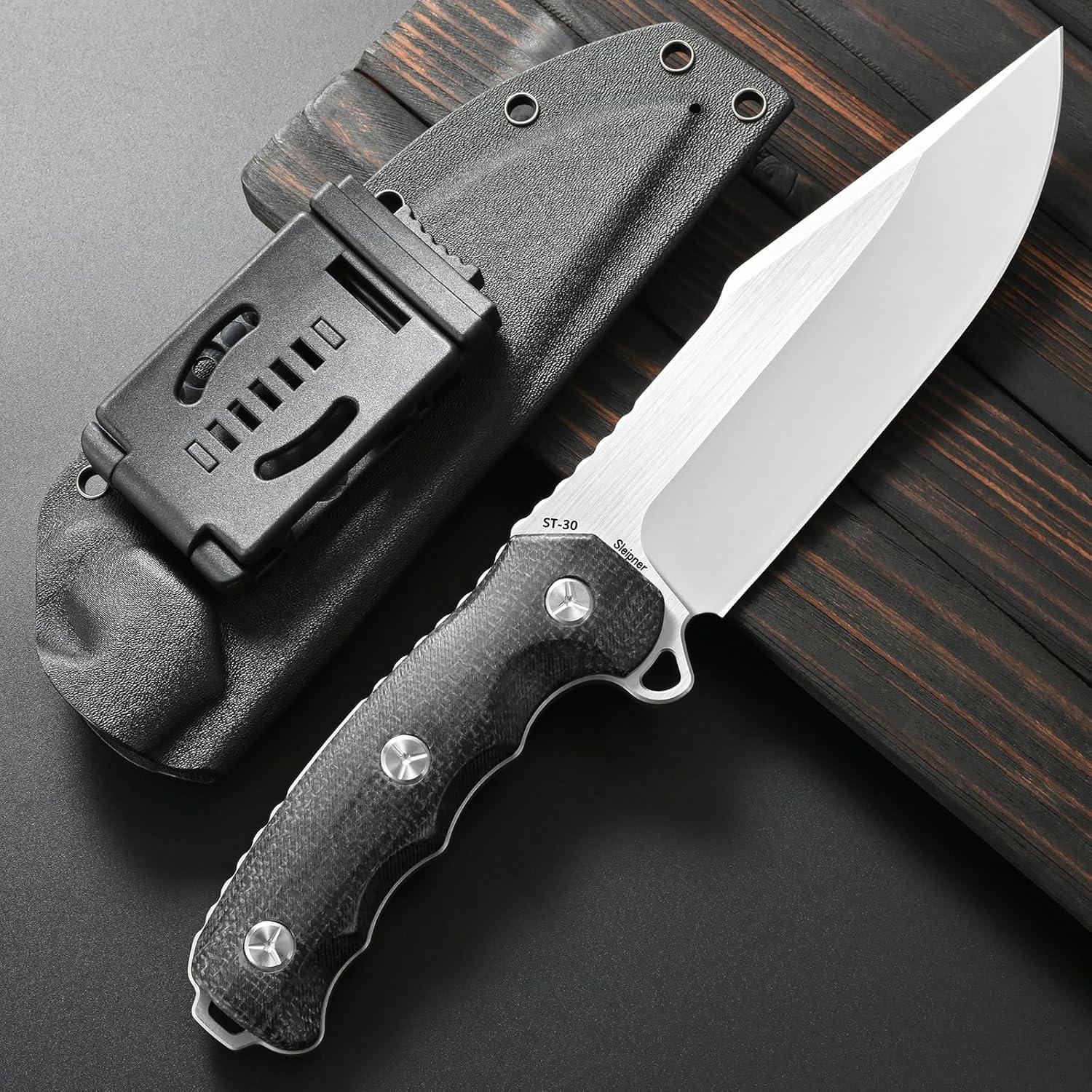 Cuchillo Fijo Sitivien ST30 Acero Sleipner Mango Micarta 29.6cm