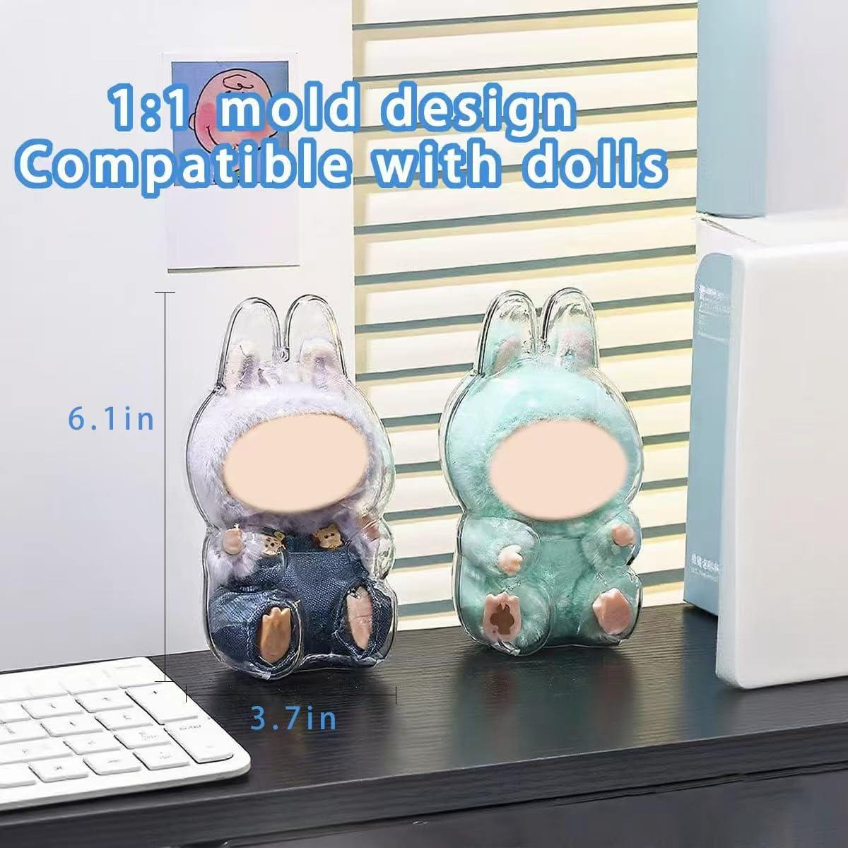 Funda Protectora Acrílica Jrabbit para Muñecas Labubu